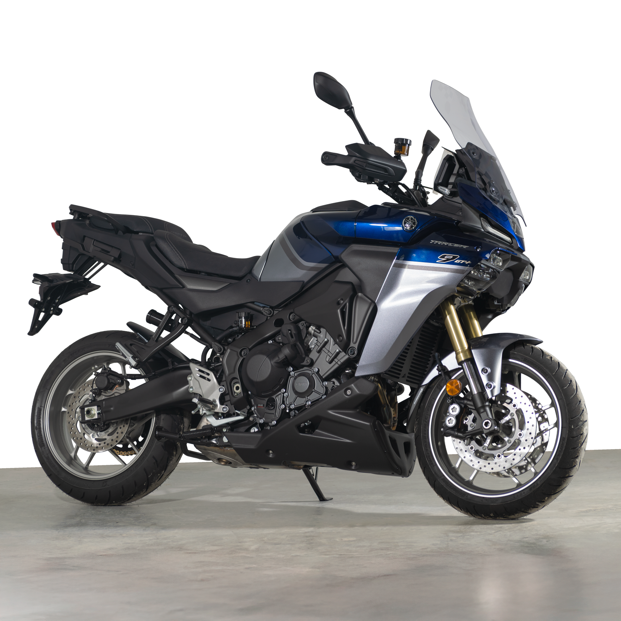 Pyramid Radiator Guard | Matte Black | Yamaha Tracer 9 2025>Current-Radiator Guards-Pyramid Motorcycle Accessories