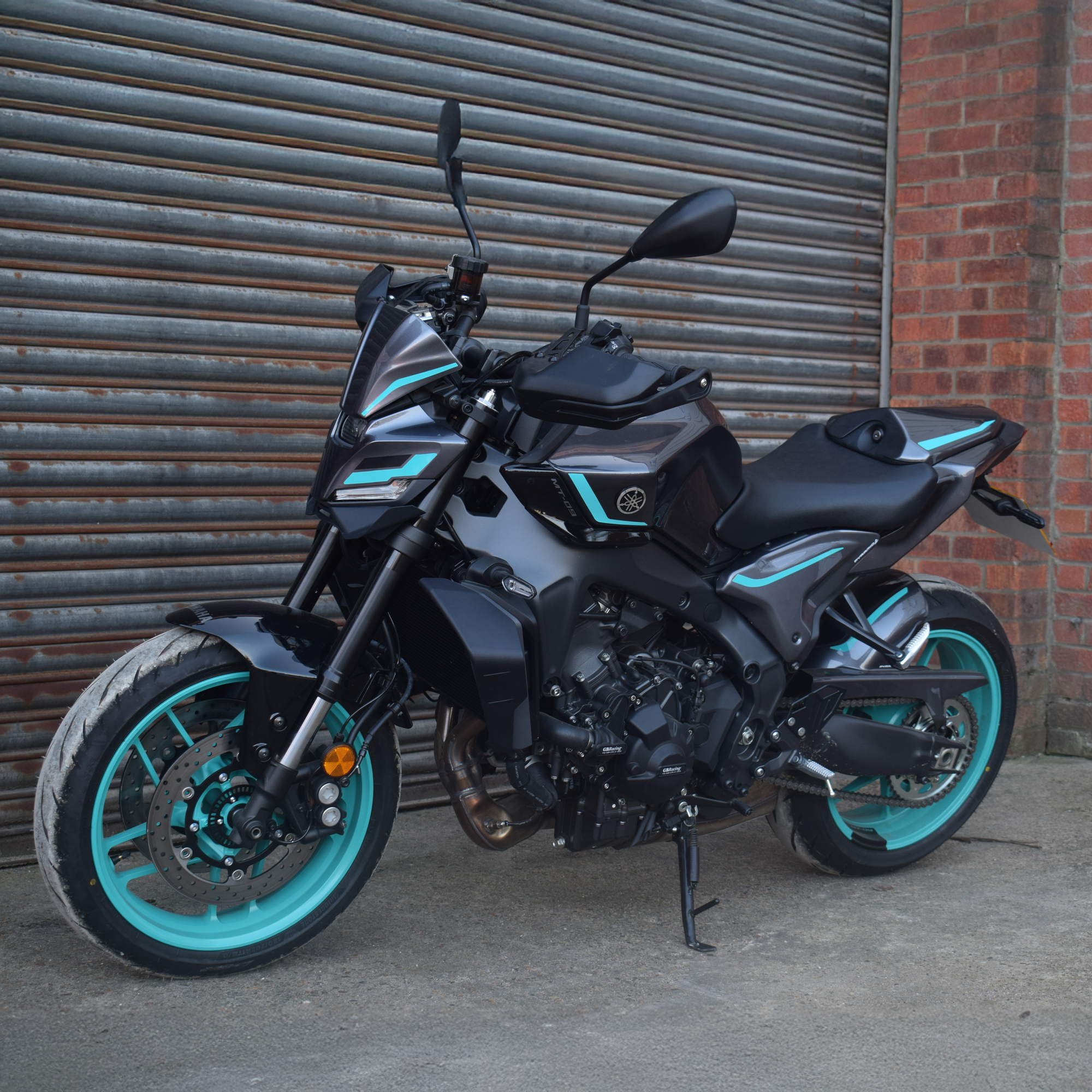 Pyramid Rear Infill Panels | Midnight Cyan | Yamaha MT-09 2024>Current-Infill Panels-Pyramid Motorcycle Accessories