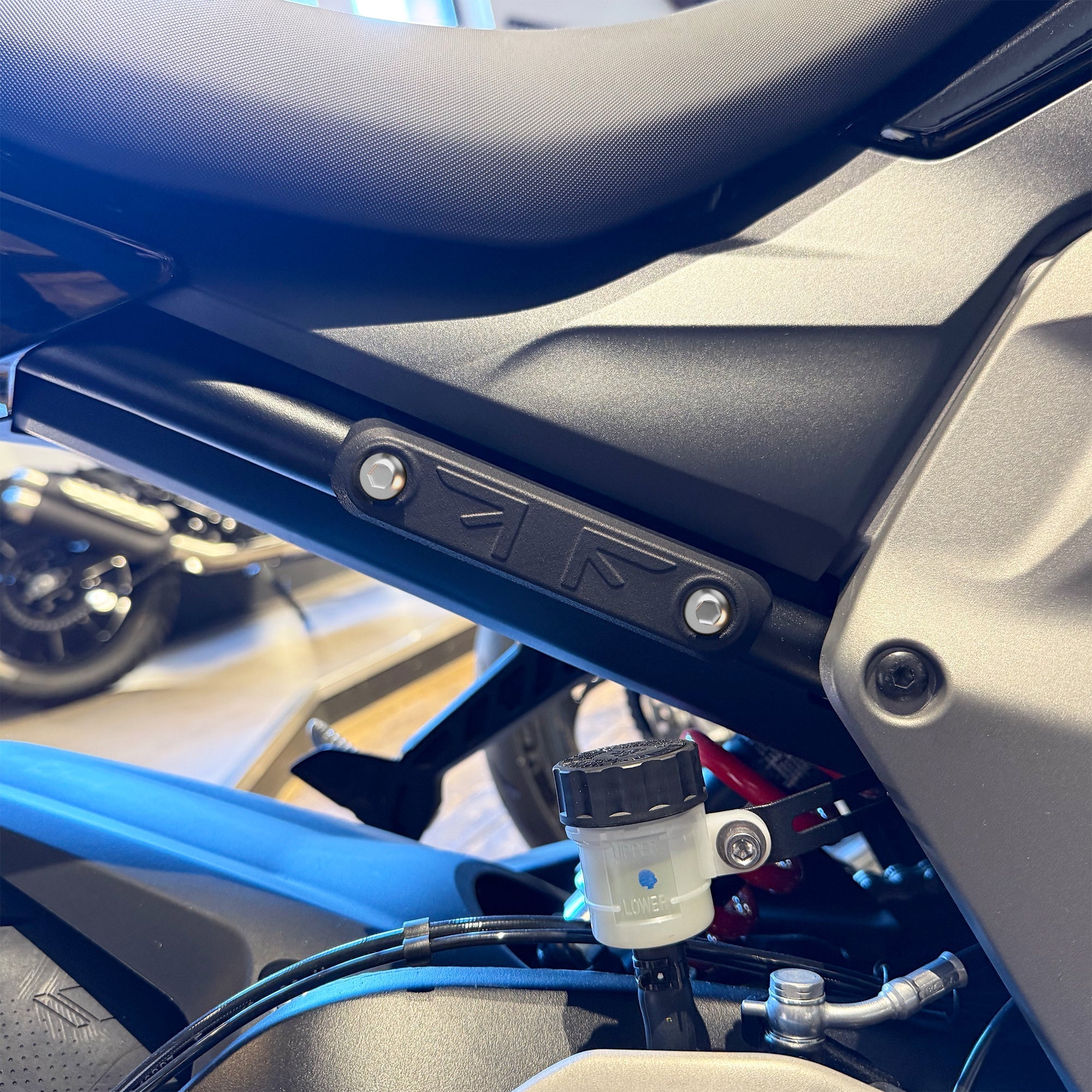 Pyramid Rear Peg Blanking Blocks | Matte Black | Triumph Tiger 800 Sport 2025>Current -  Shop name