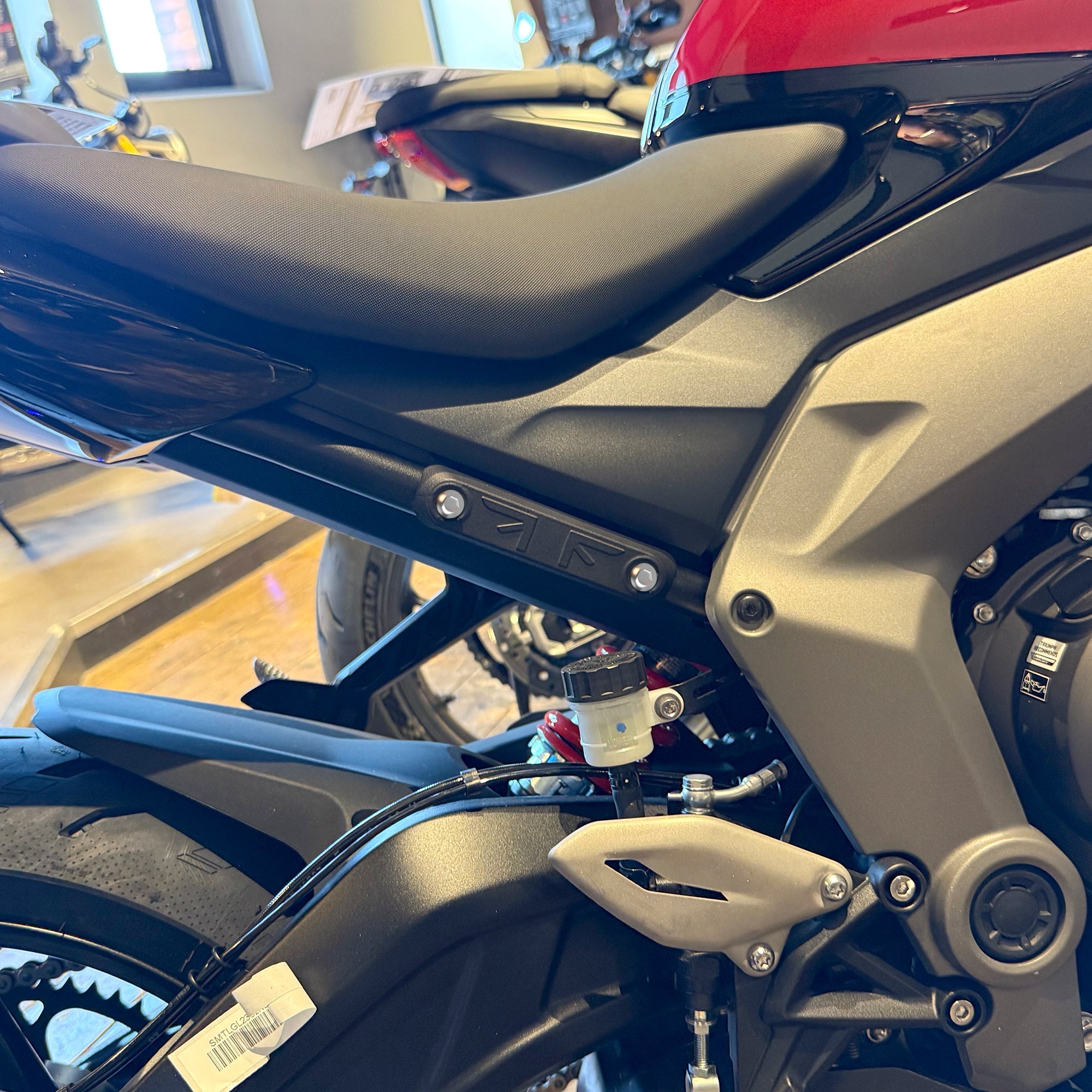 Pyramid Rear Peg Blanking Blocks | Matte Black | Triumph Tiger 800 Sport 2025>Current -  Shop name