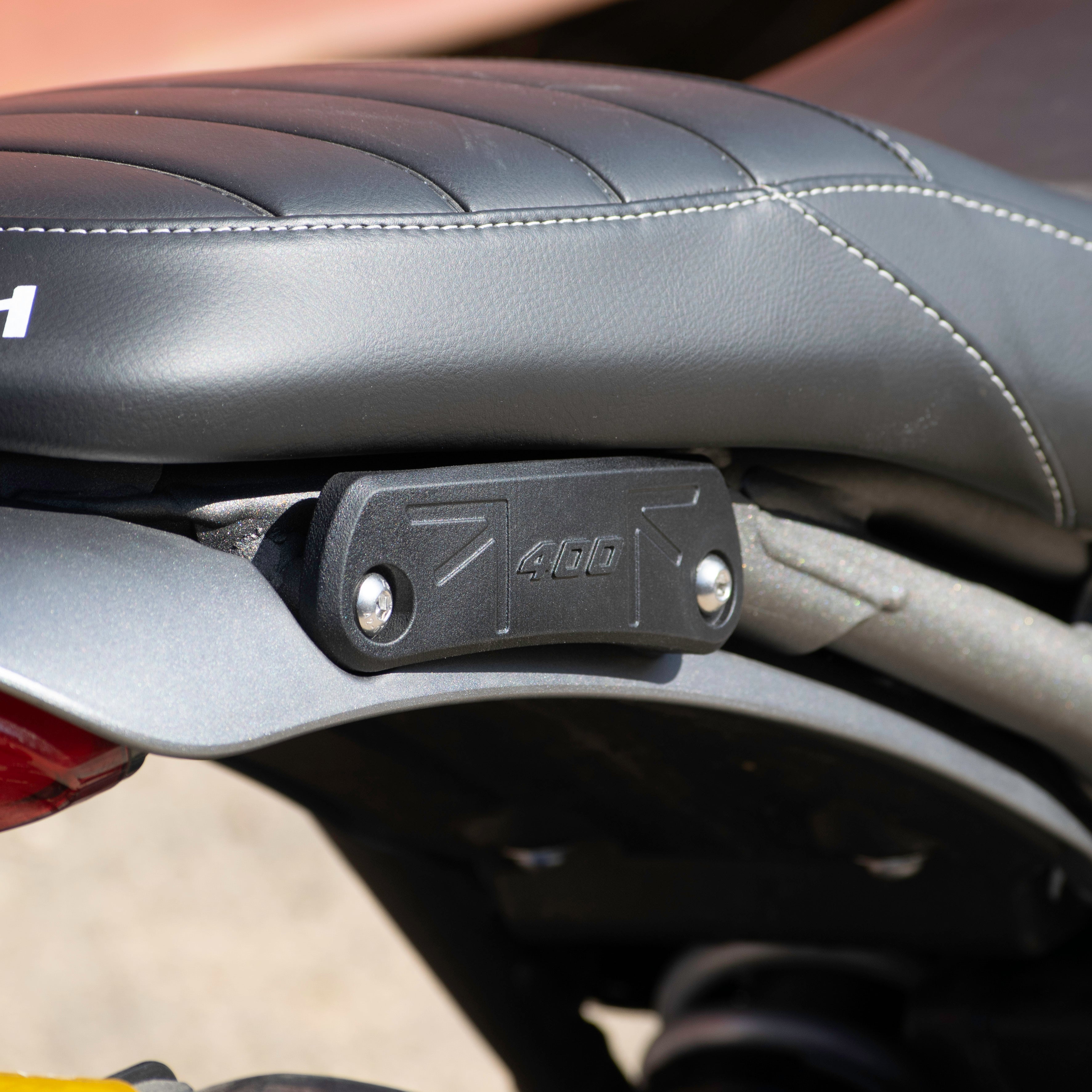 Pyramid Rear Rack Blanking Blocks | Matte Black | Triumph Speed 400 2024>Current-Footpegs-Pyramid Motorcycle Accessories