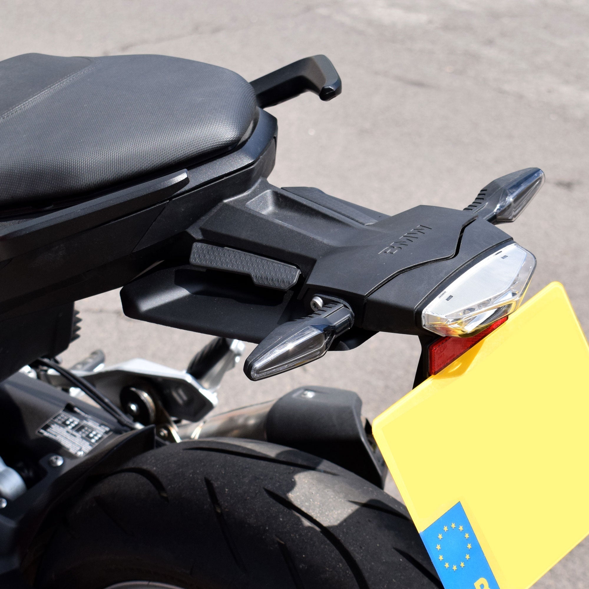 Pyramid Rear Splash Protector | Matte Black | BMW F 900 R 2020>2024 -   Pyramid Motorcycle Accessories