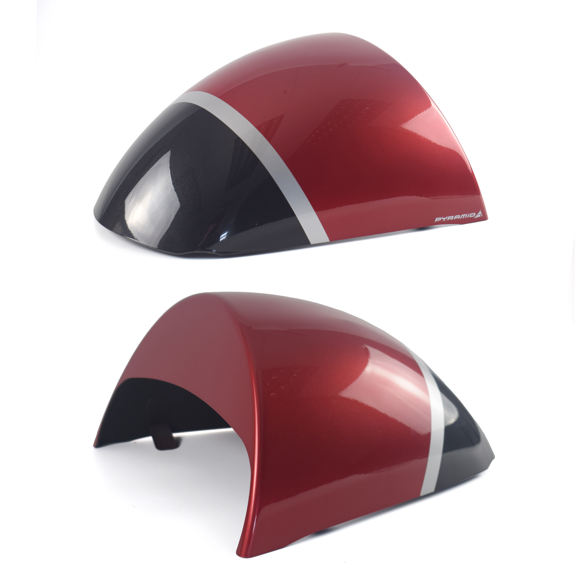 Pyramid Seat Cowl | Carnival Red & Storm Grey | Triumph Speed 400 2024>Current-Seat Cowls-Pyramid Motorcycle Accessories