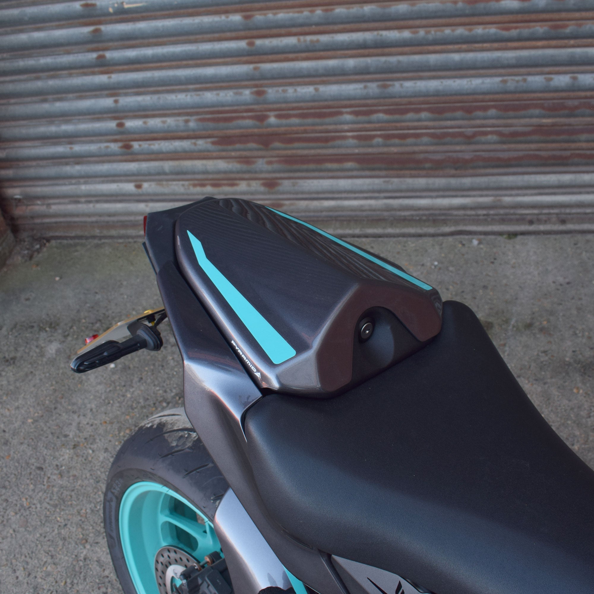 Pyramid Seat Cowl | Midnight Cyan | Yamaha MT-09 2024>-12450PG-Seat Cowls-Pyramid Motorcycle Accessories