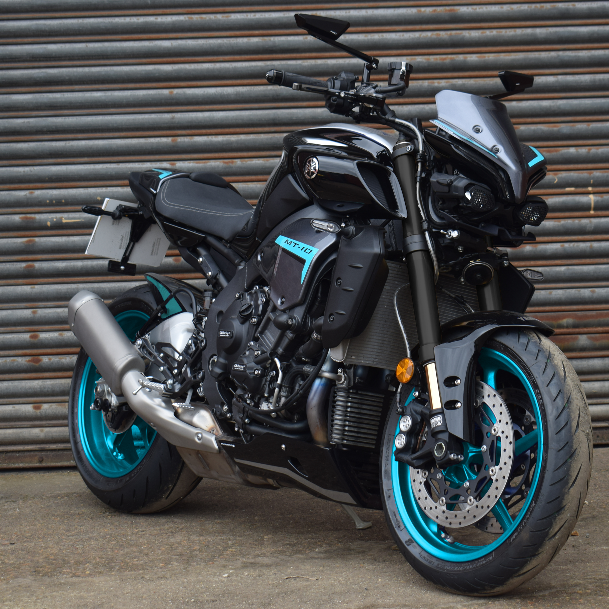 Pyramid Seat Cowl | Midnight Cyan | Yamaha MT-10 2024>Current-12415PG-Seat Cowls-Pyramid Motorcycle Accessories