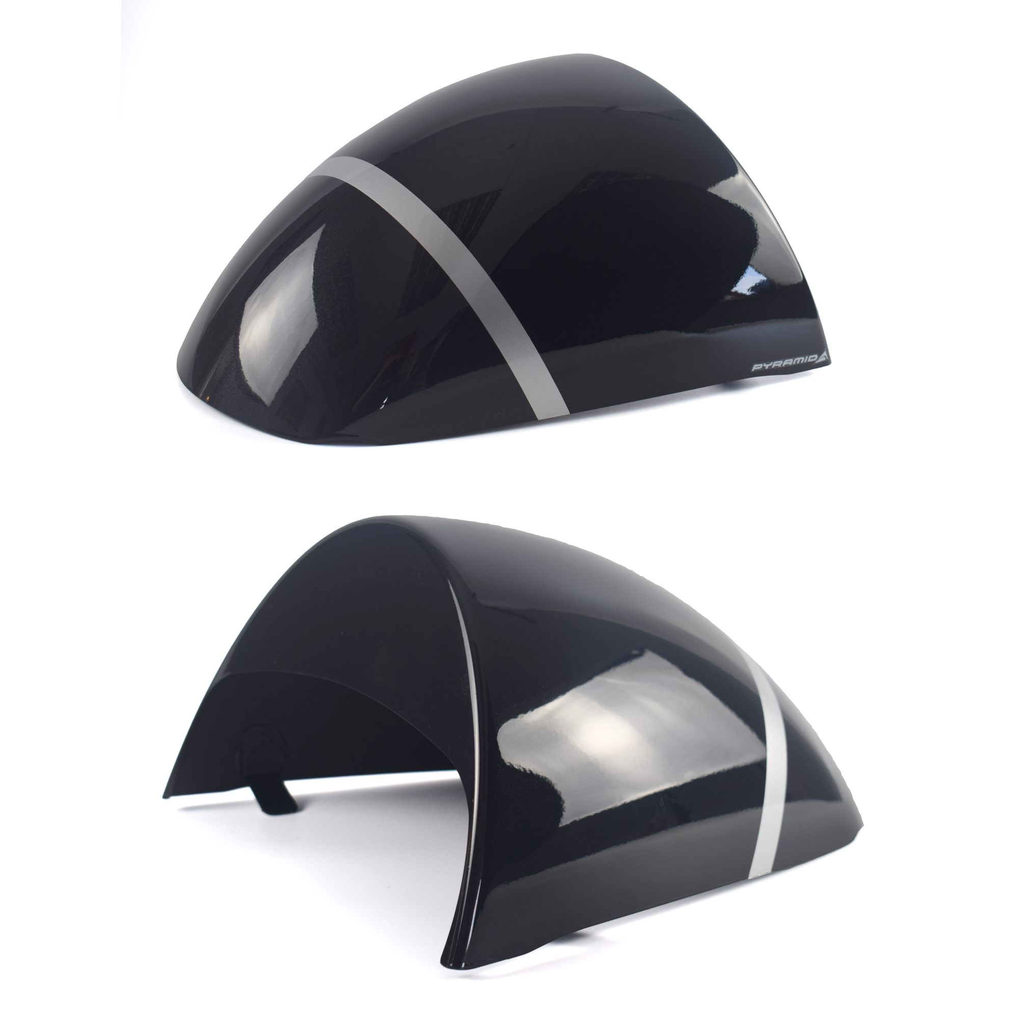 Pyramid Seat Cowl | Phantom Black & Storm Grey | Triumph Speed 400 2024>Current-Seat Cowls-Pyramid Motorcycle Accessories