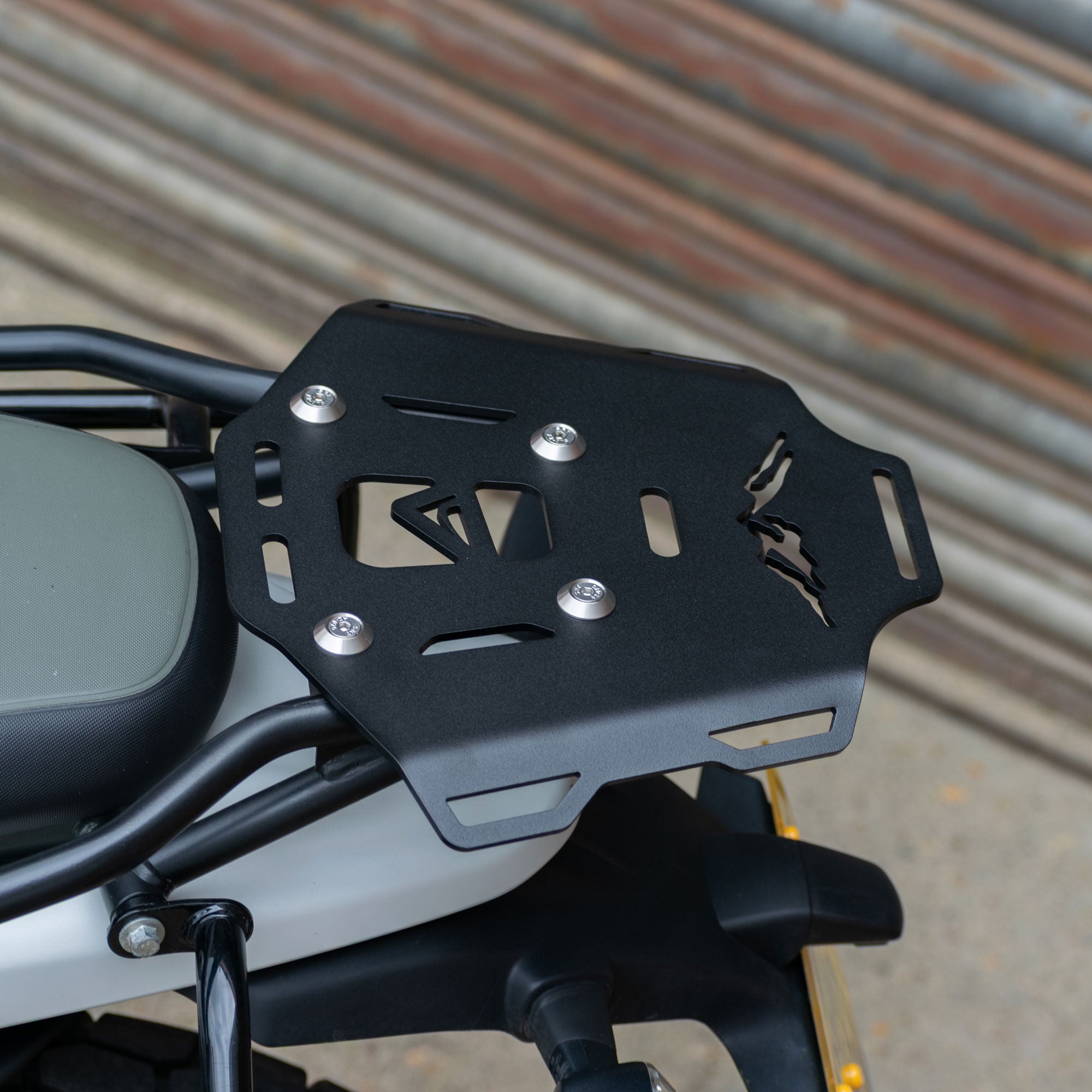 Pyramid Pillion Seat Rack | Matte Black | Royal Enfield Himayalan 450 2023>Current (Copy) -   Pyramid Motorcycle Accessories