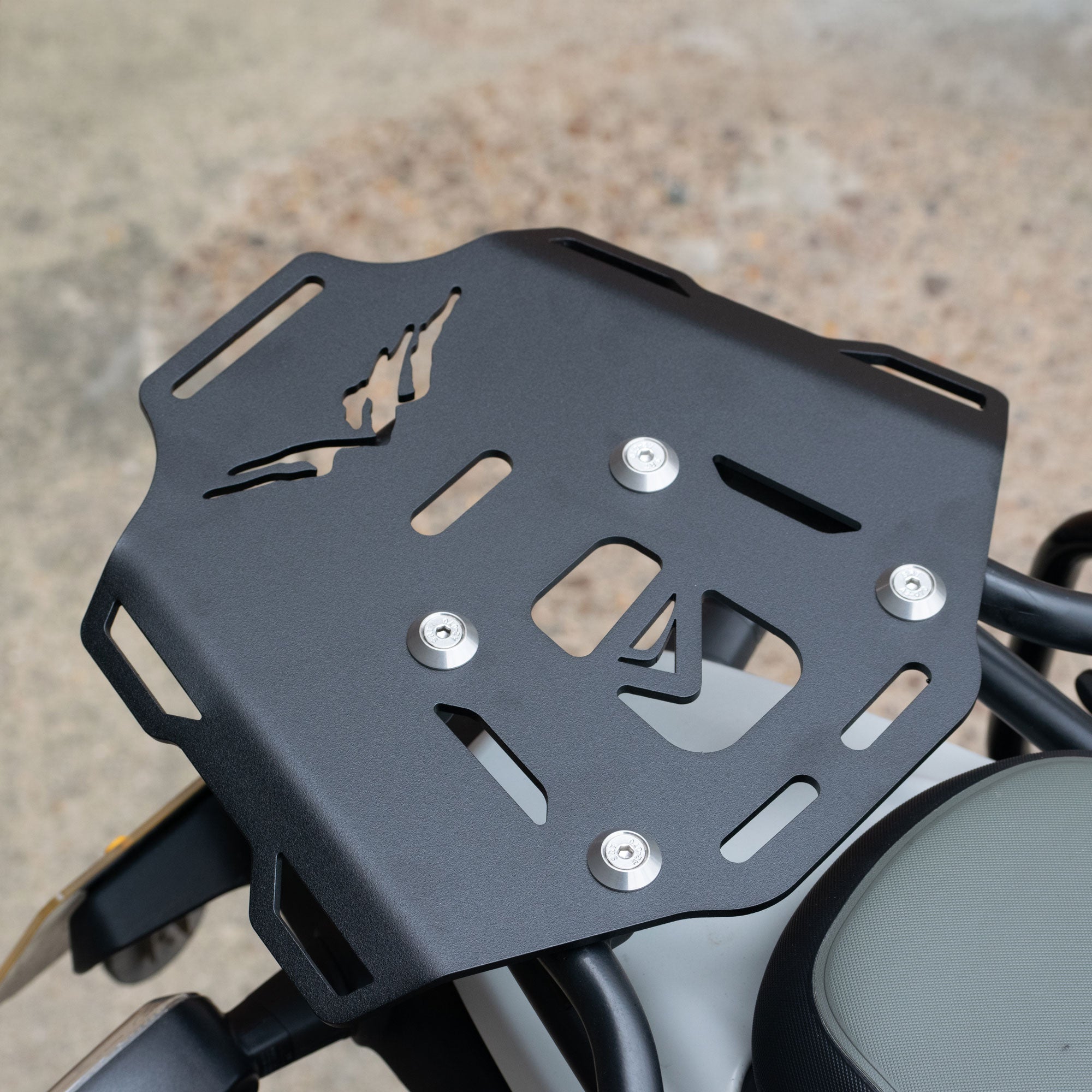 Pyramid Pillion Seat Rack | Matte Black | Royal Enfield Himayalan 450 2023>Current (Copy) -   Pyramid Motorcycle Accessories