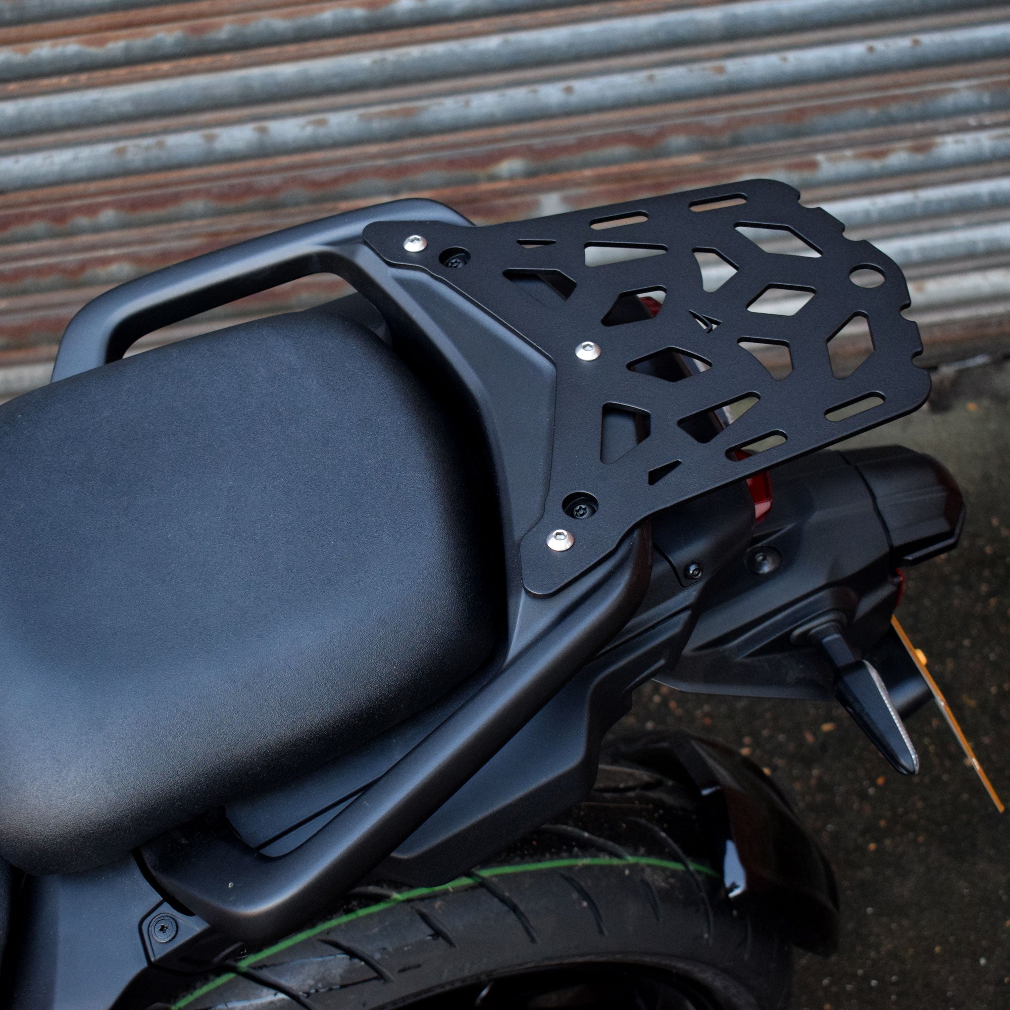 Pyramid Seat Rack | Matte Black | Yamaha Tracer 9 2021>Current-32260M-Storage-Pyramid Motorcycle Accessories