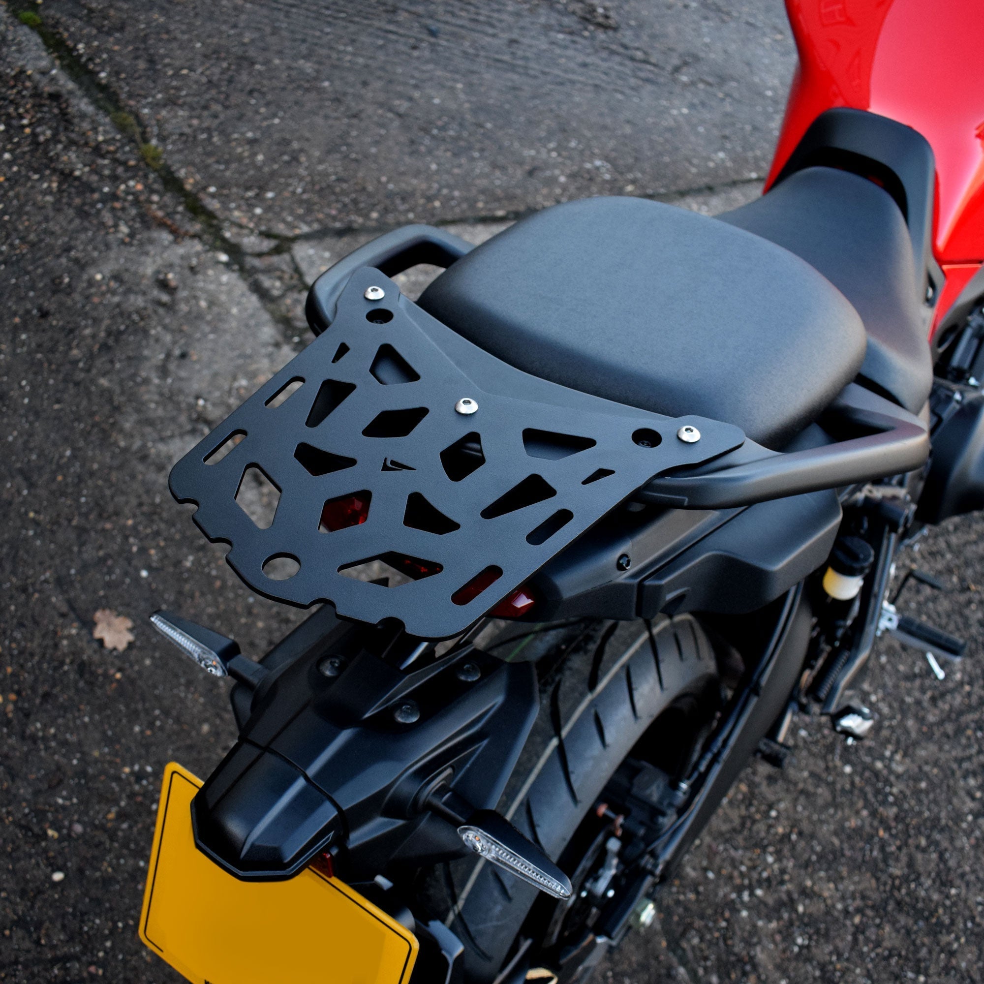 Pyramid Seat Rack | Matte Black | Yamaha Tracer 9 2021>Current-32260M-Storage-Pyramid Motorcycle Accessories