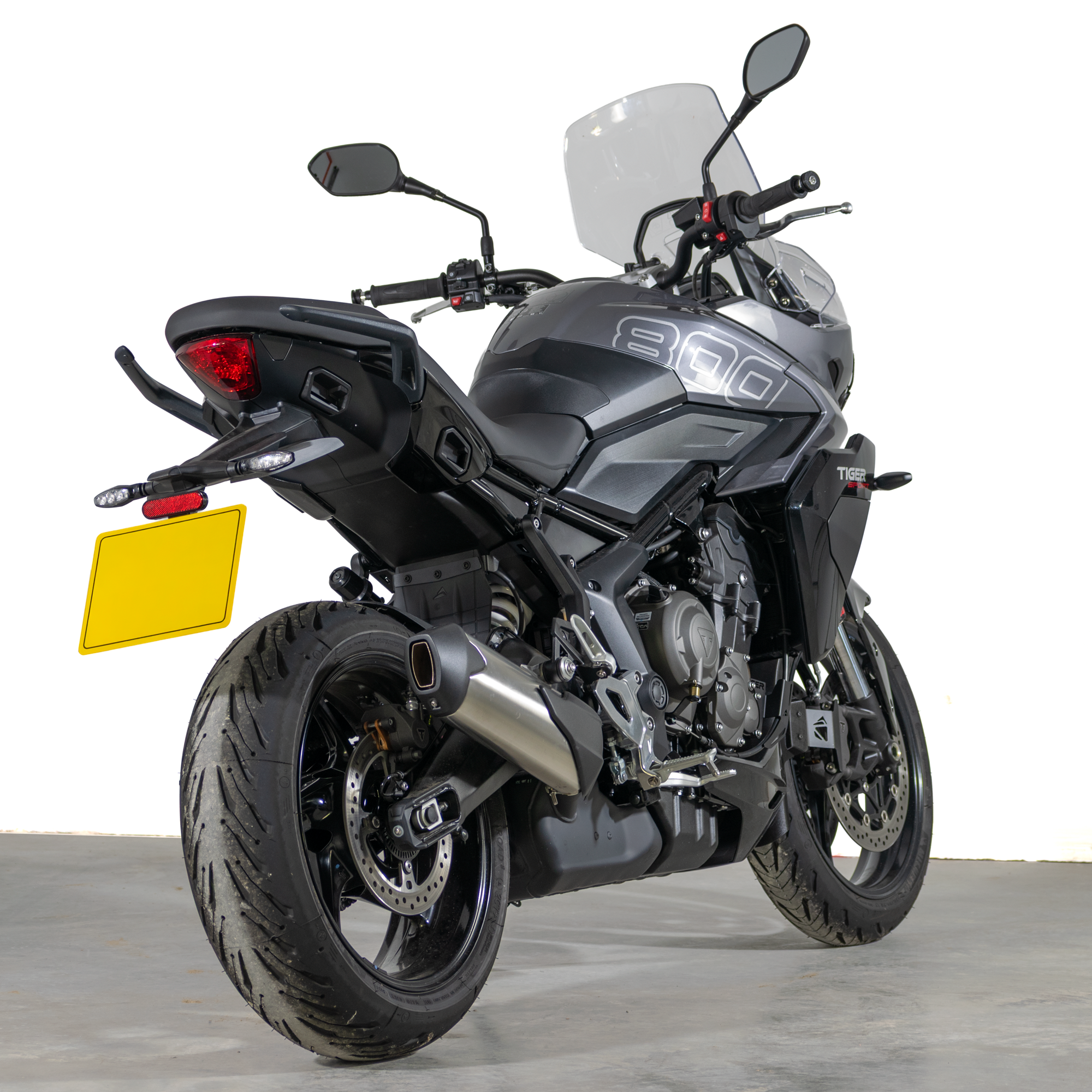 Pyramid Shock Shield | Black | Triumph Tiger Sport 660 2022>2026 -   Pyramid Motorcycle Accessories