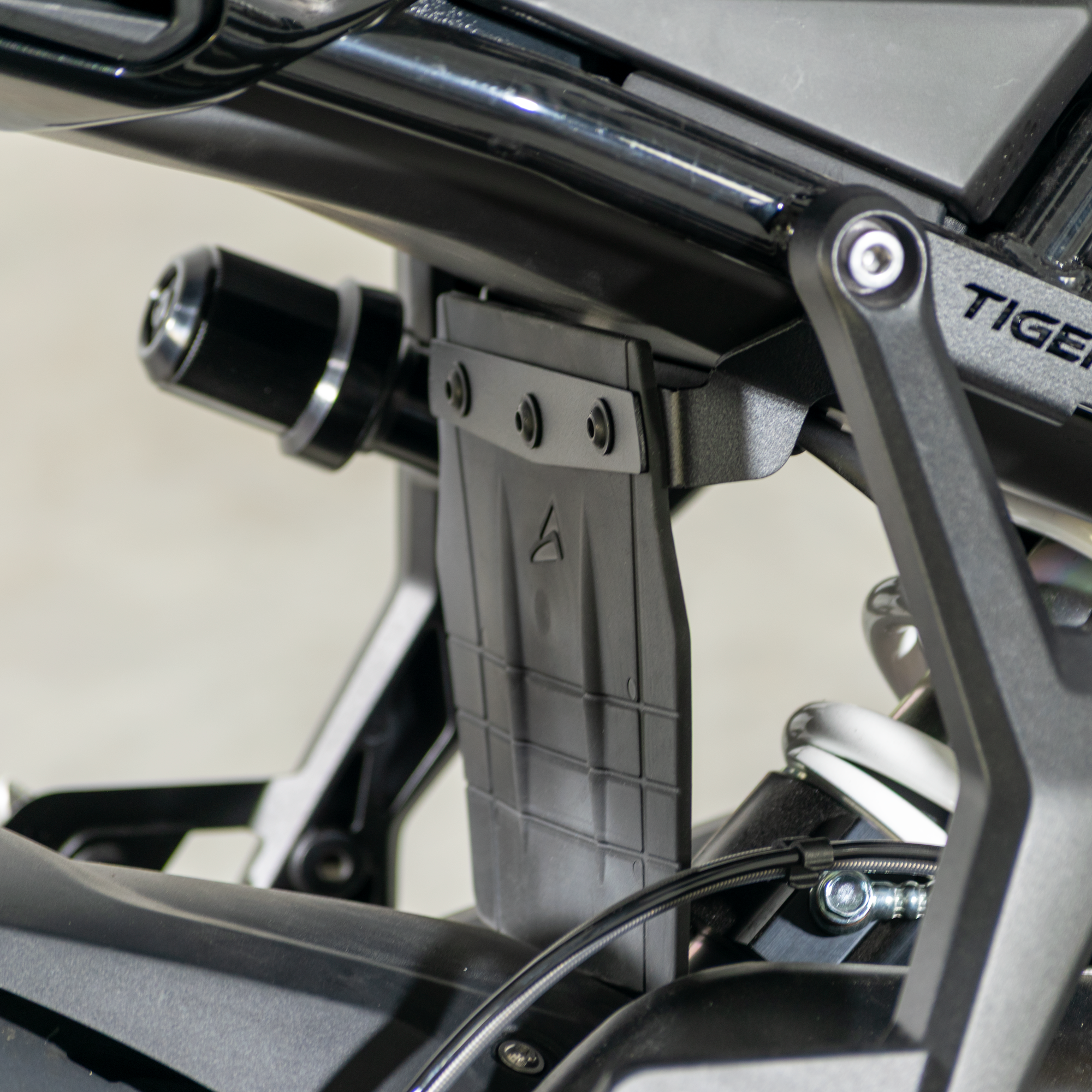 Pyramid Shock Shield | Black | Triumph Tiger Sport 660 2022>2026 -   Pyramid Motorcycle Accessories