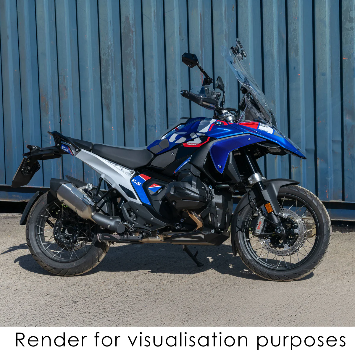 Pyramid Side Panels | Trophy Blue | BMW R 1300 GS 2023>Current -  Shop name