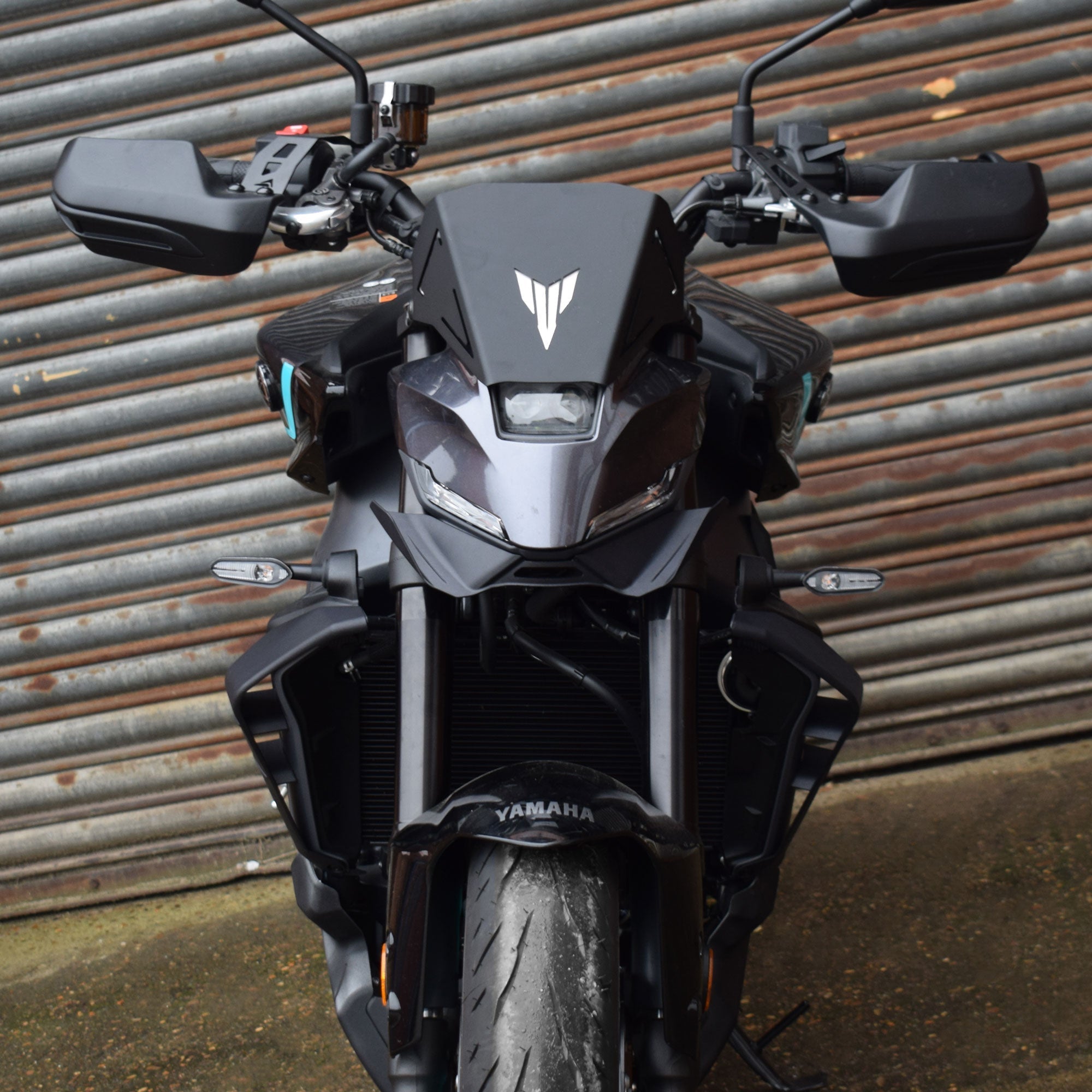 Pyramid Side Spoilers | Matte Black | Yamaha MT-09 2024>Current-38265-Screens-Pyramid Motorcycle Accessories