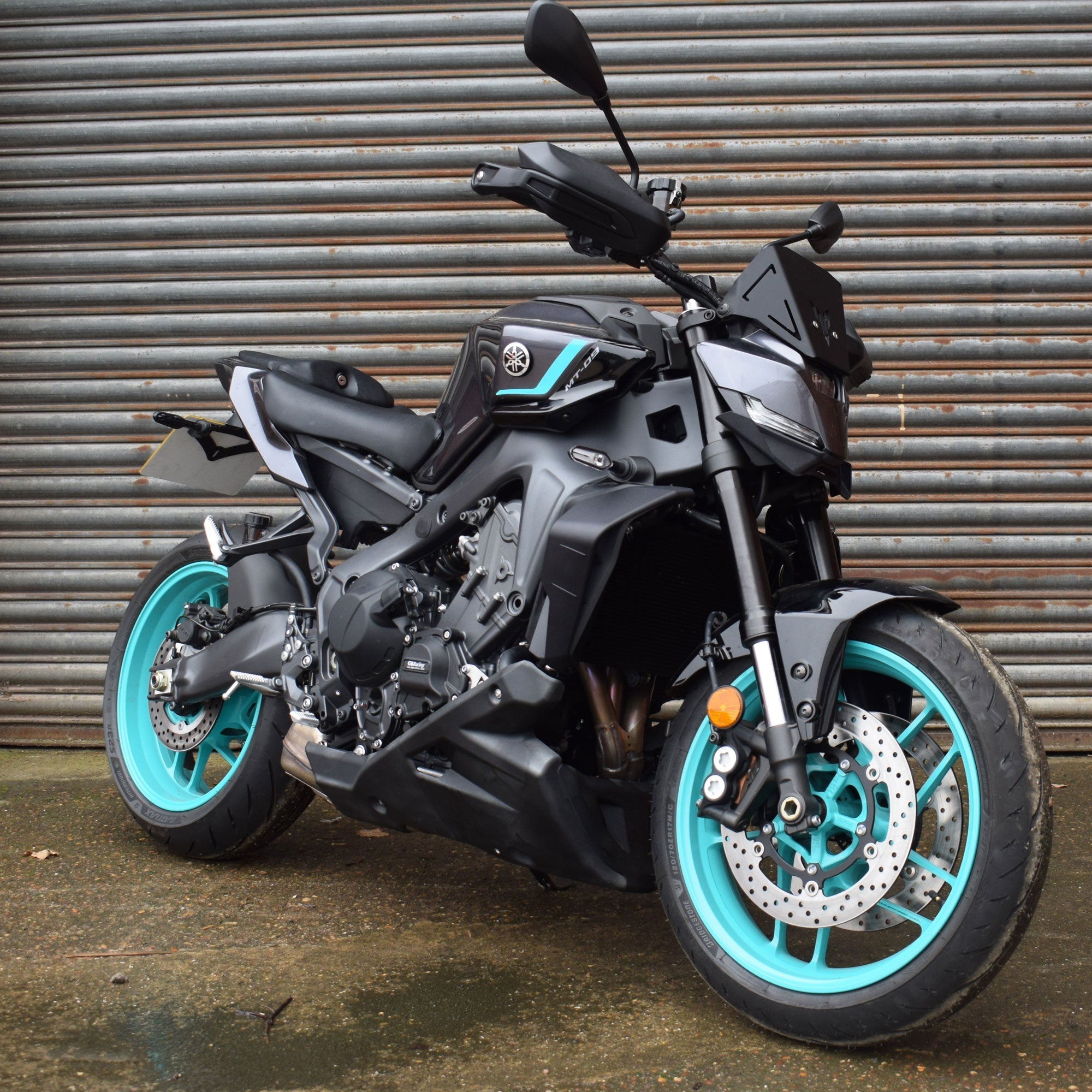 Pyramid Side Spoilers | Matte Black | Yamaha MT-09 2024>Current-38265-Screens-Pyramid Motorcycle Accessories