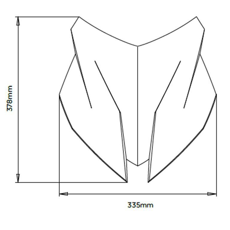 Pyramid Sport Screen | Galvanic Gold Metallic & Granite Grey Metallic Matt | BMW F 900 XR 2020>Current-Screens-Pyramid Motorcycle Accessories