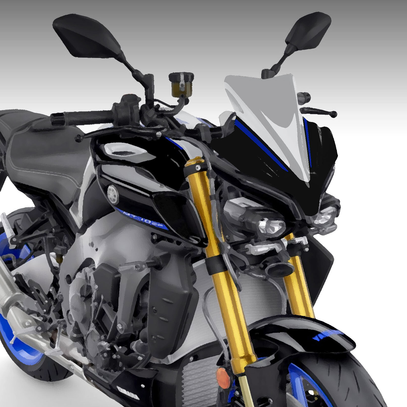 Pyramid Sport Screen | SP Colours | Yamaha MT-10 SP 2022>Current -  Shop name