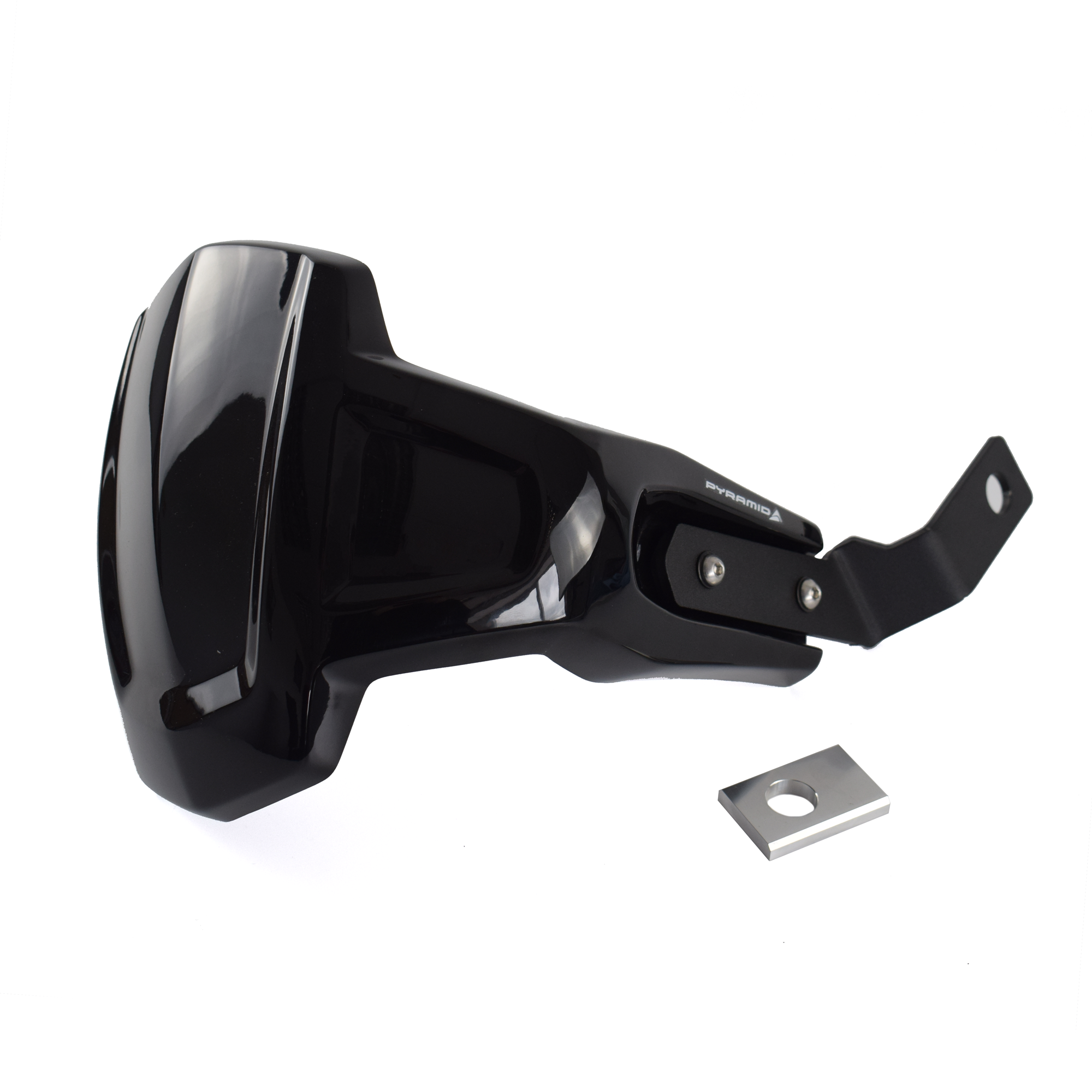 Pyramid Spray Guard | Gloss Black | Honda NT1100 2022>Current -  Shop name