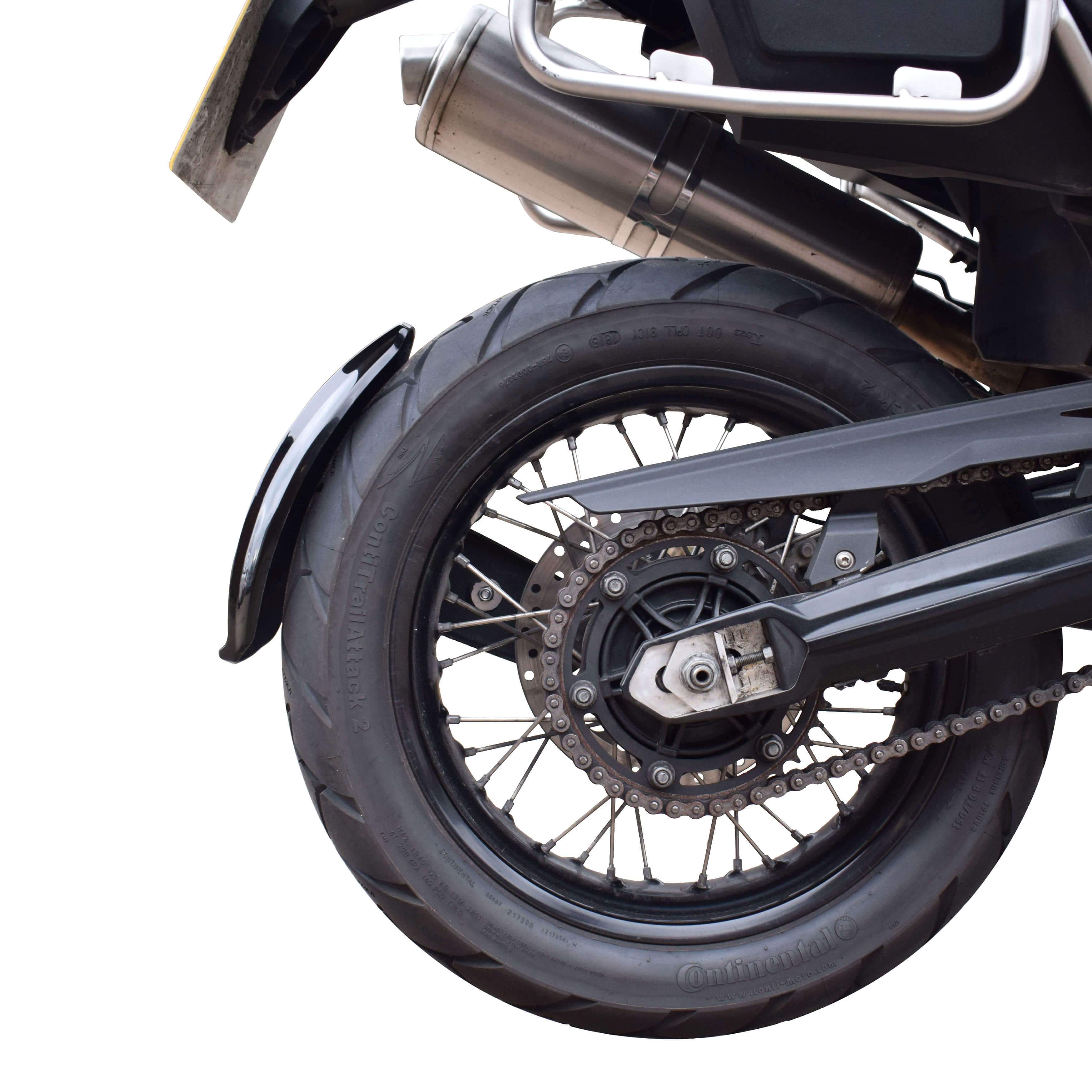 Pyramid Spray Guard | Matte Black | BMW F 800 GS 2008>2017-Spray Guards-Pyramid Motorcycle Accessories
