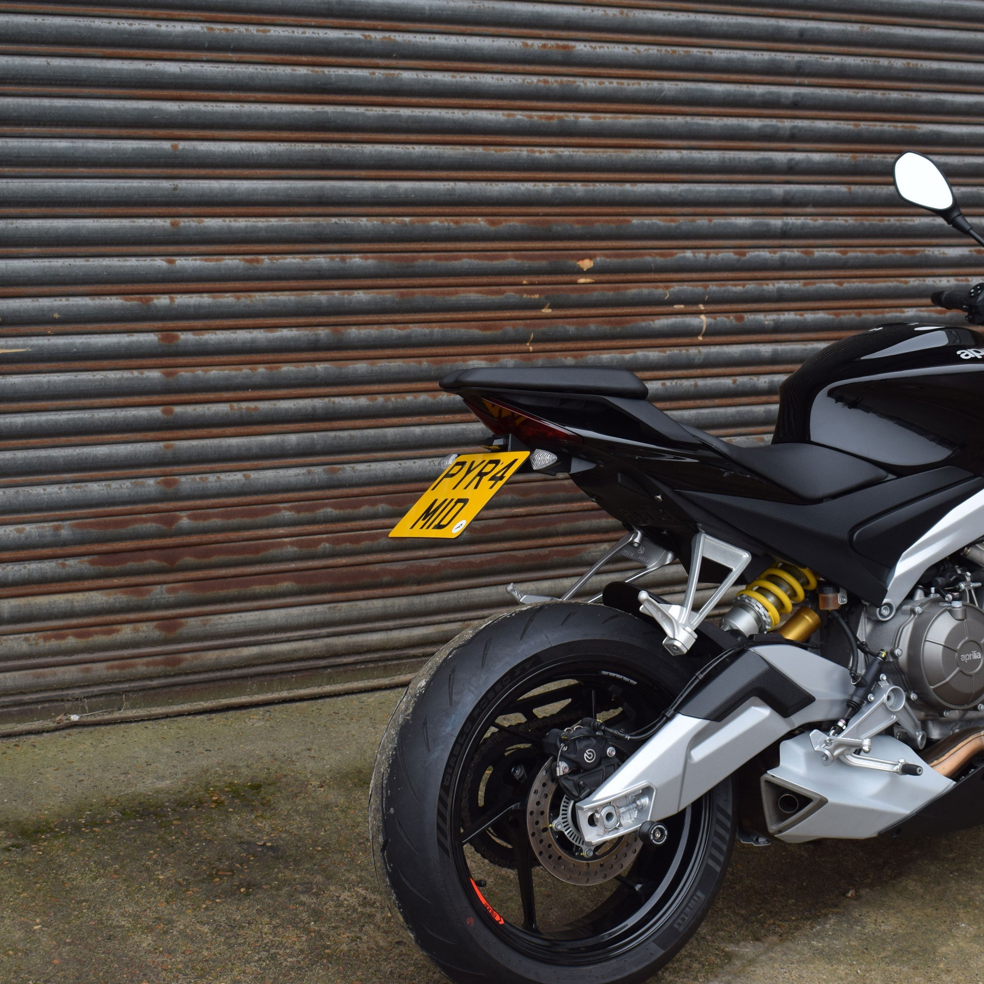 Pyramid Tail Tidy | Matte Black | Aprilia Tuono V4 Factory 1100 2021>Current-Tail Tidies-Pyramid Motorcycle Accessories