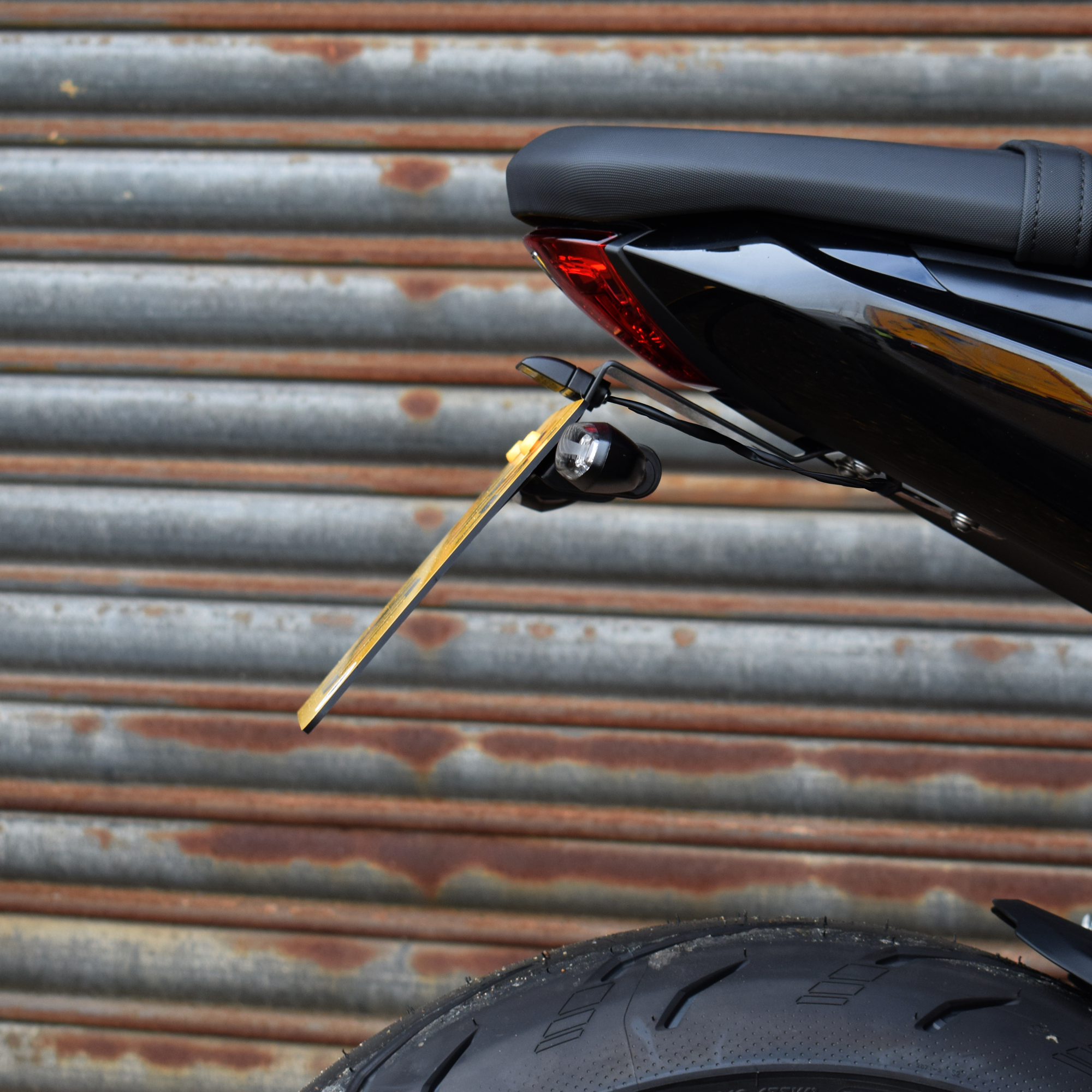 Pyramid Tail Tidy | Matte Black | Triumph Daytona 660 2024>Current-Tail Tidies-Pyramid Motorcycle Accessories