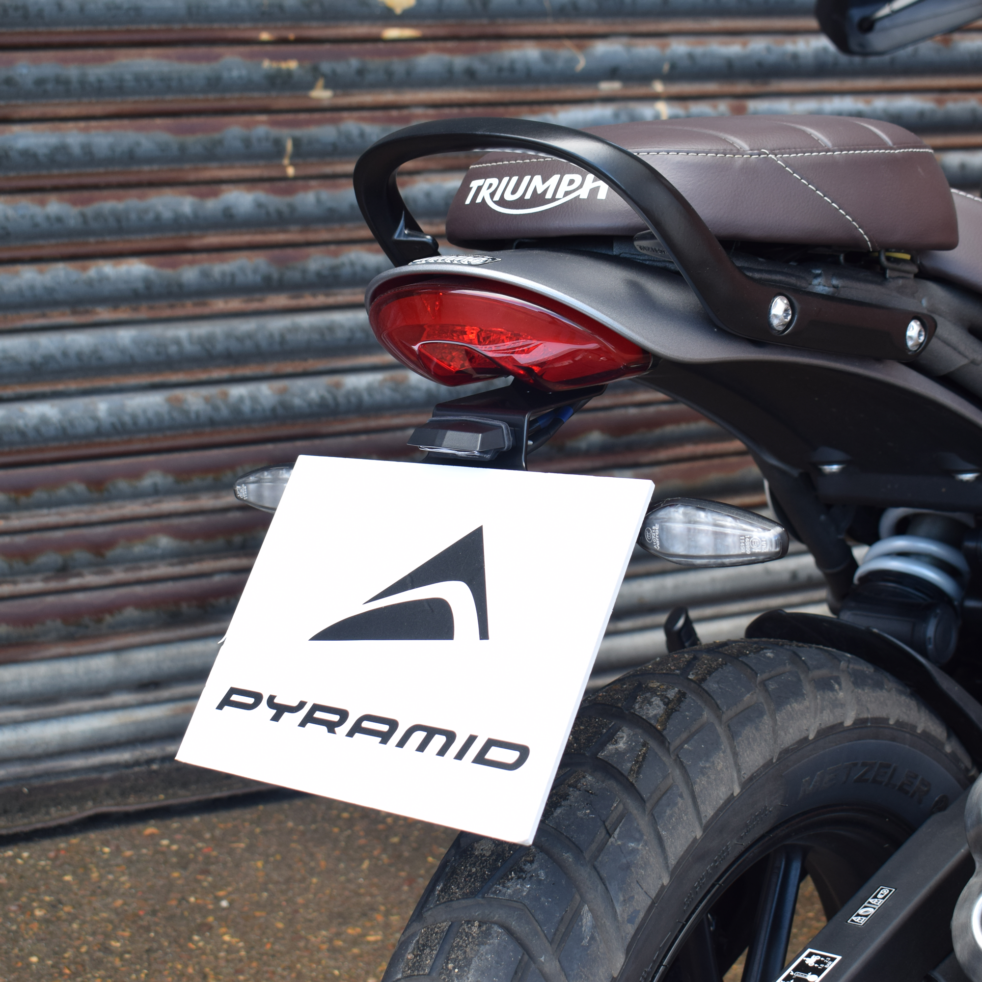 Pyramid Tail Tidy | Matte Black | Triumph Scrambler 400 X 2024>Current-Tail Tidies-Pyramid Motorcycle Accessories