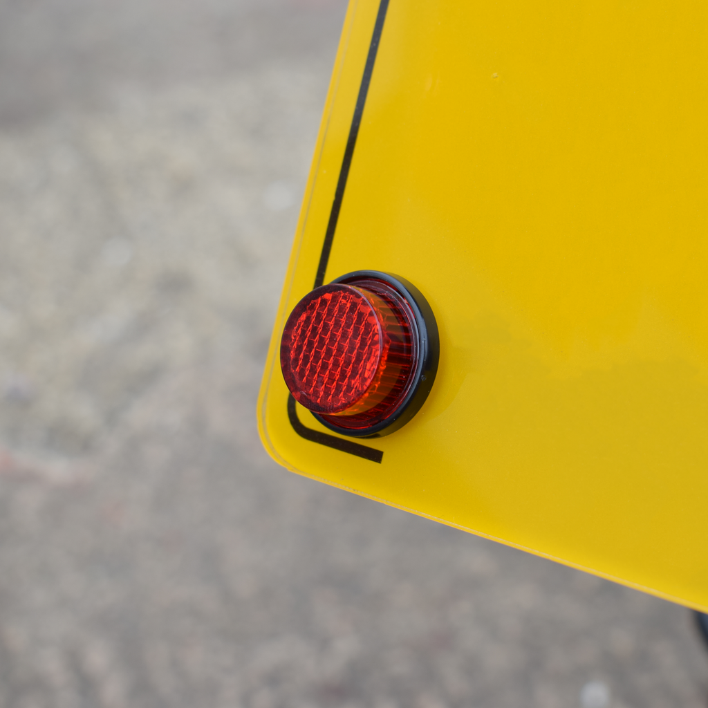 Pyramid Universal Round Number Plate Reflector | Pack Of 2