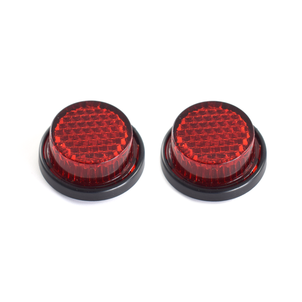 Pyramid Universal Round Number Plate Reflector | Pack Of 2 - Pyramid