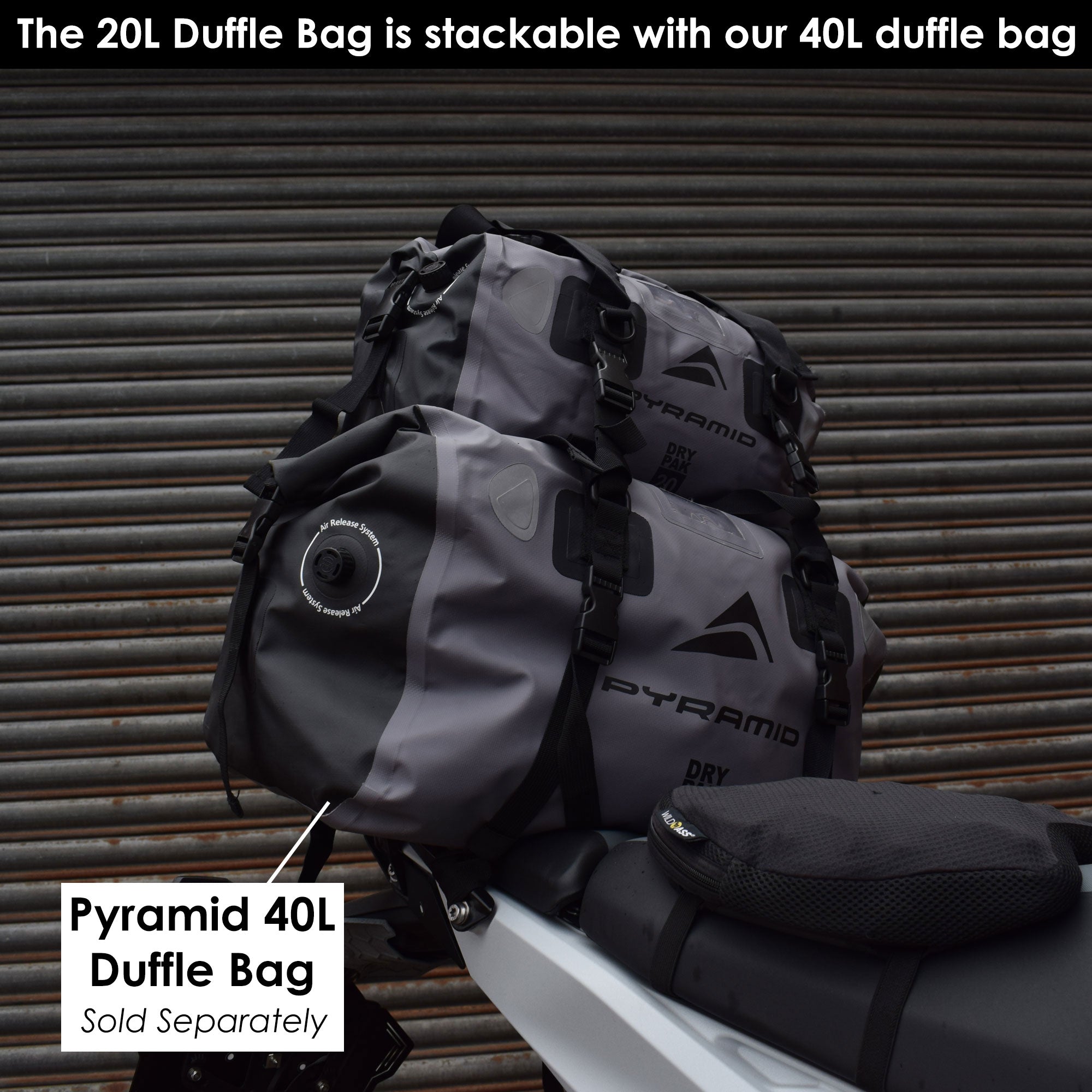 Pyramid Waterproof 20L Duffle Bag | Grey - Pyramid