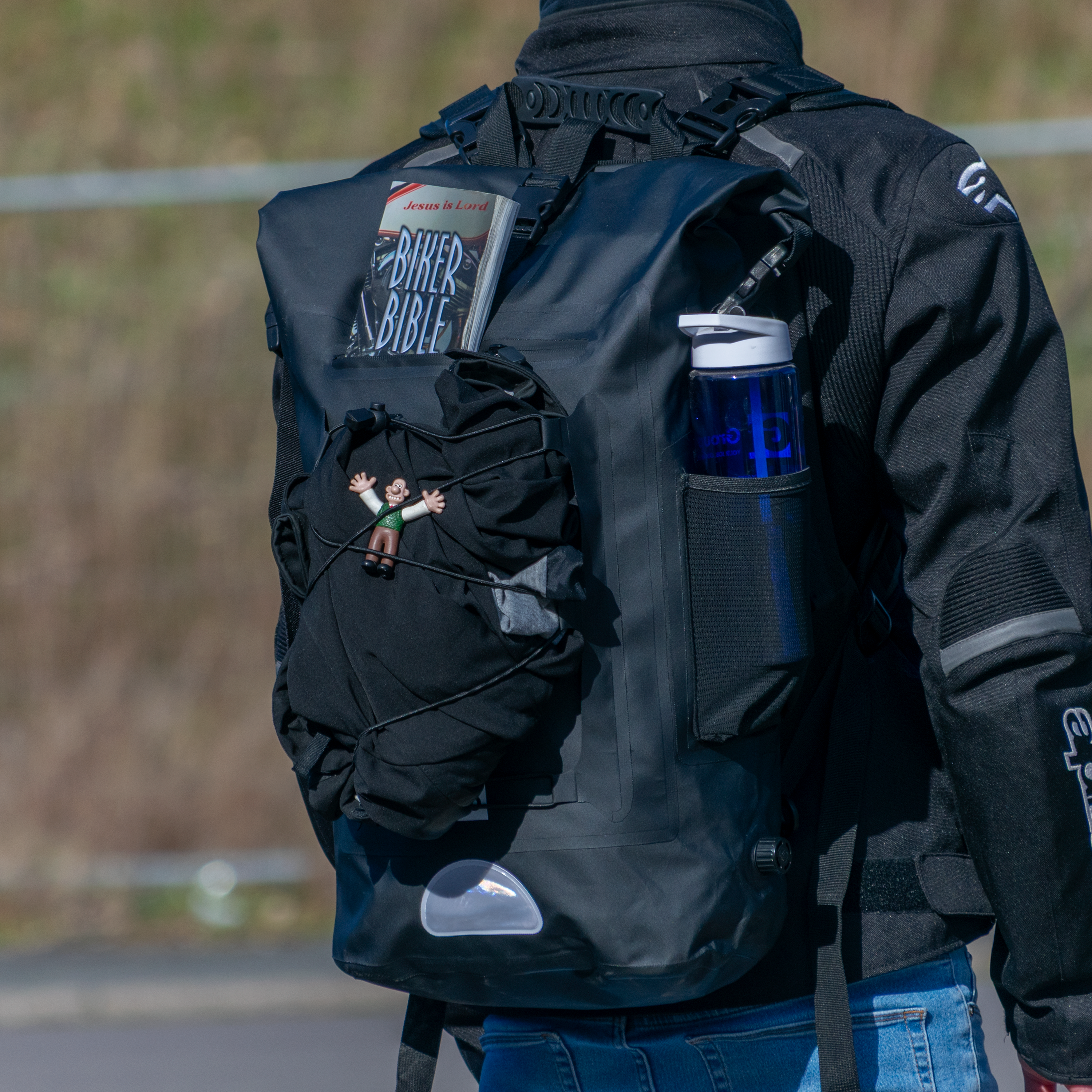Pyramid Waterproof 35L Motorcycle Backpack | Black-Bags-Pyramid Motorcycle Accessories