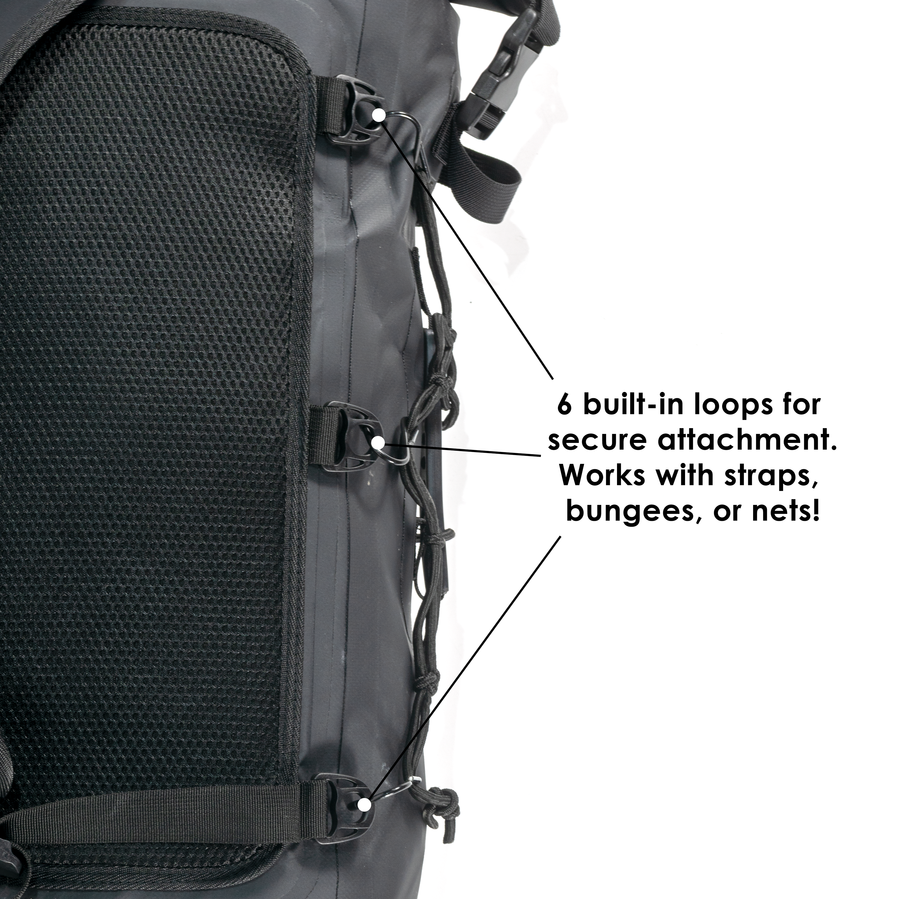 Pyramid Waterproof 35L Motorcycle Backpack | Black-Bags-Pyramid Motorcycle Accessories