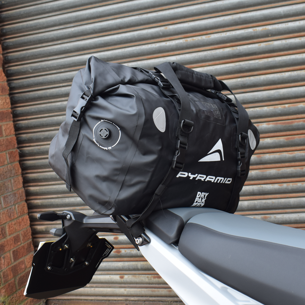 Pyramid Rope Bag Pyramid Waterproof Motorcycle Duffle Bag Bundle | Grey | 20L + 40L