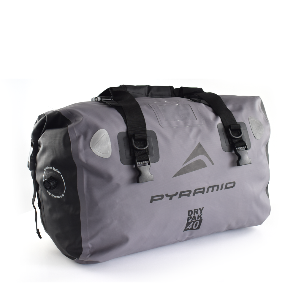Pyramid Waterproof 40L Motorcycle Duffle Bag | Grey -  Shop name