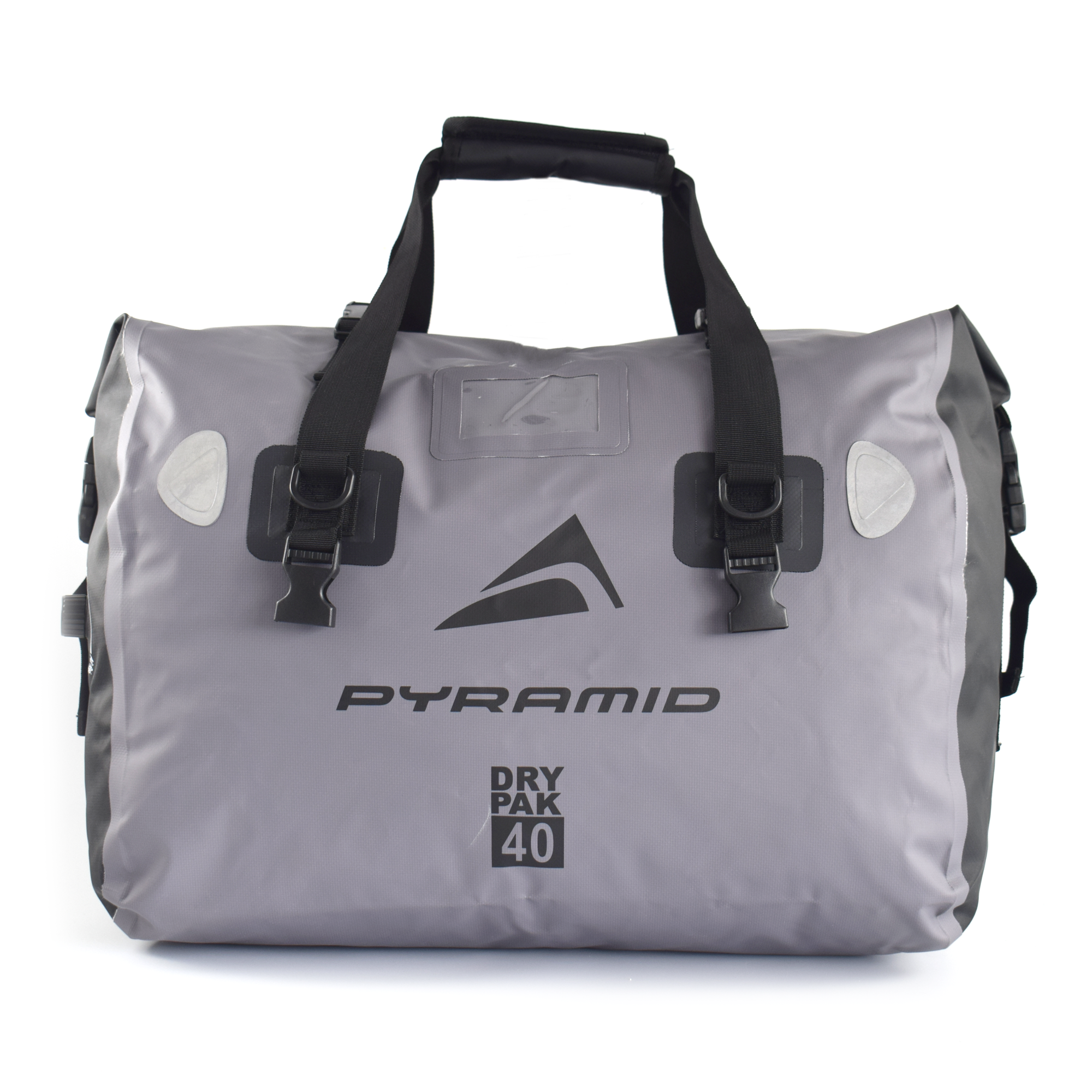 Pyramid Waterproof 40L Motorcycle Duffle Bag | Grey-Bags-Pyramid Motorcycle Accessories