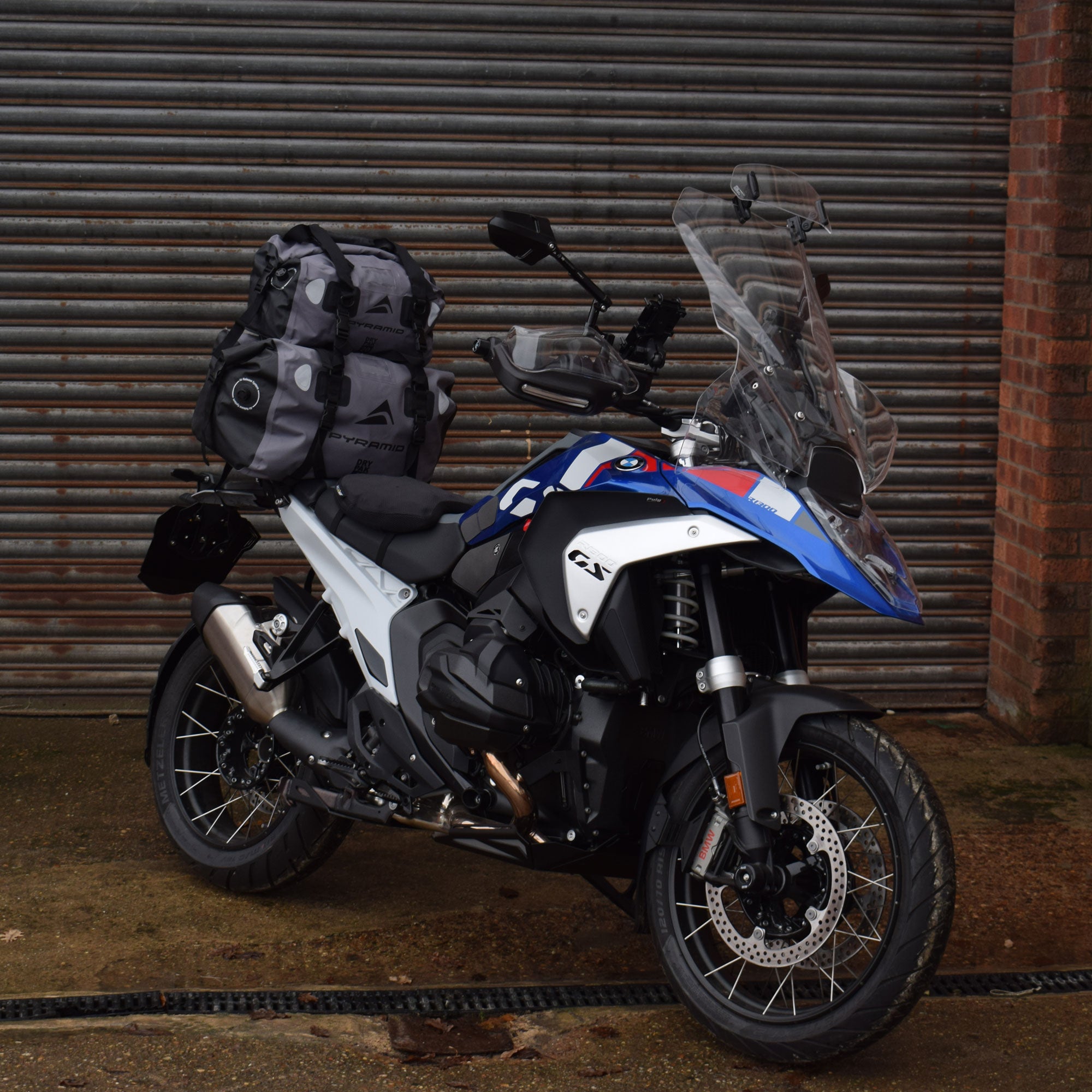 Pyramid Waterproof Motorcycle Duffle Bag Bundle | Grey | 20L + 40L-Bags-Pyramid Motorcycle Accessories