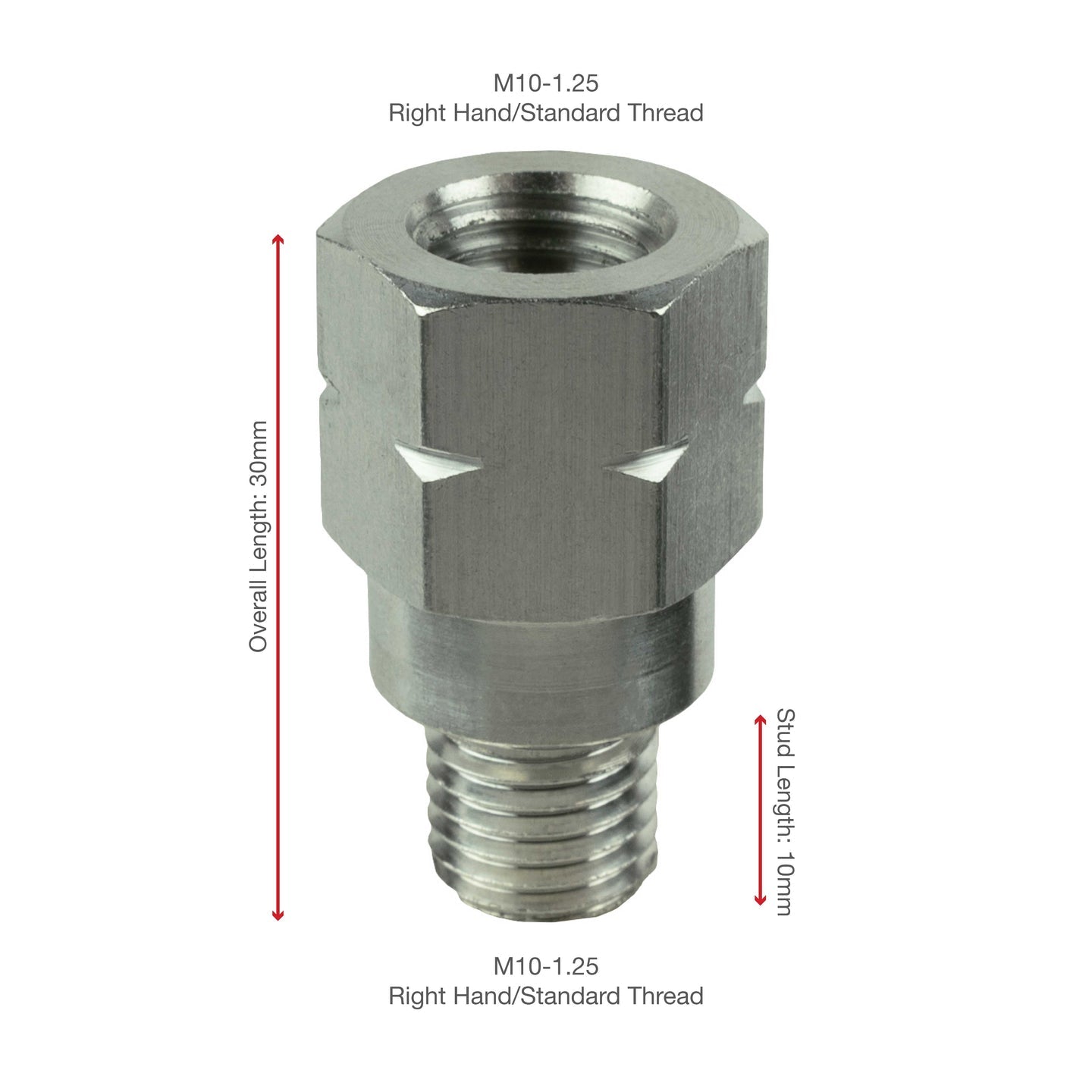 RAM® M10-1.25 Thread Extension - 20mm Long -  Shop name