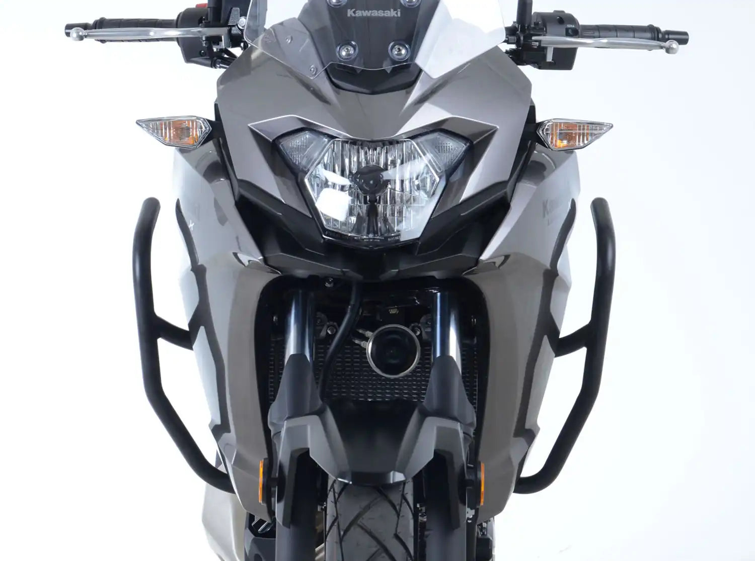 R&G Adventure Bars | Black | Kawasaki Versys-X 300 2017>2020-RAB0029BK-Engine Guards-Pyramid Motorcycle Accessories
