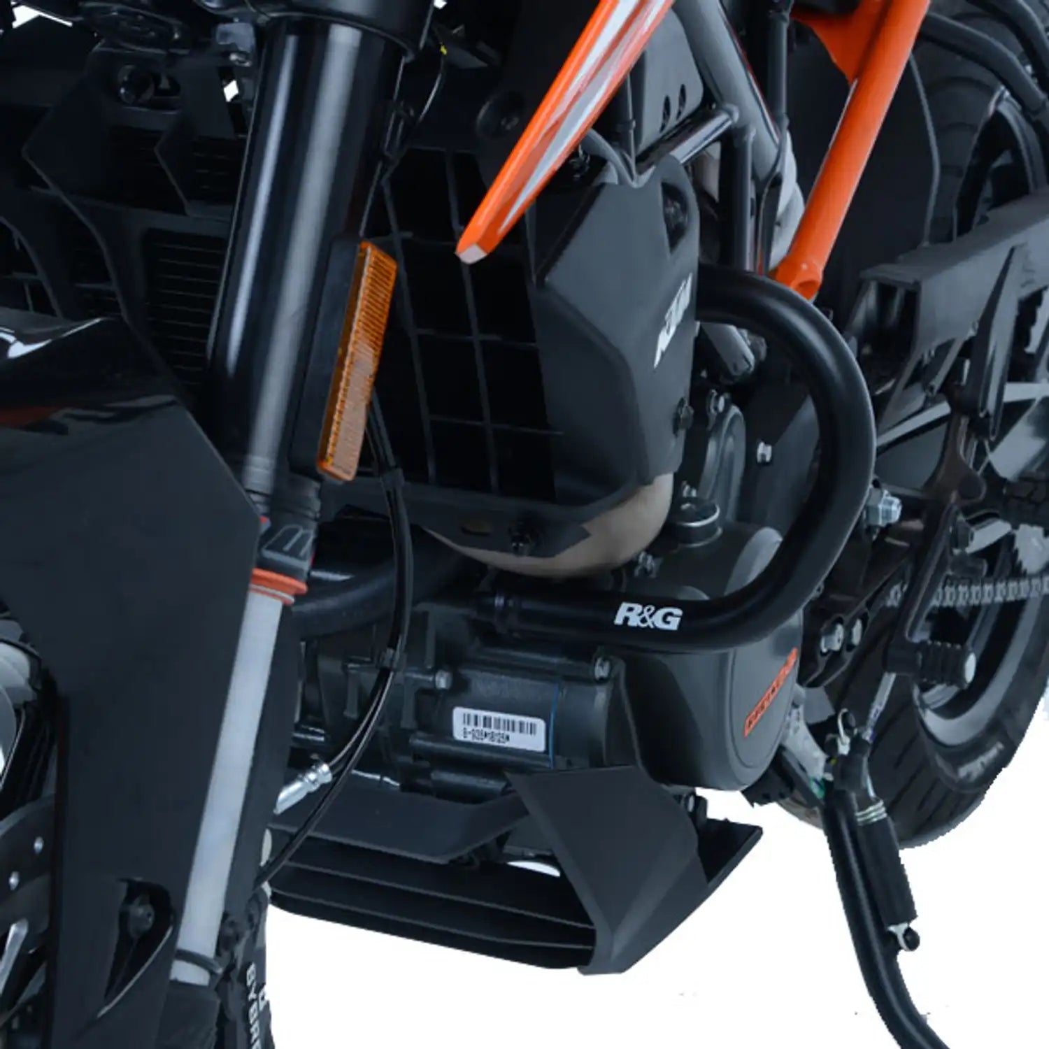 R&G Adventure Bars | Orange | KTM 125 Duke 2017>2023-RAB0032OR-Engine Guards-Pyramid Motorcycle Accessories