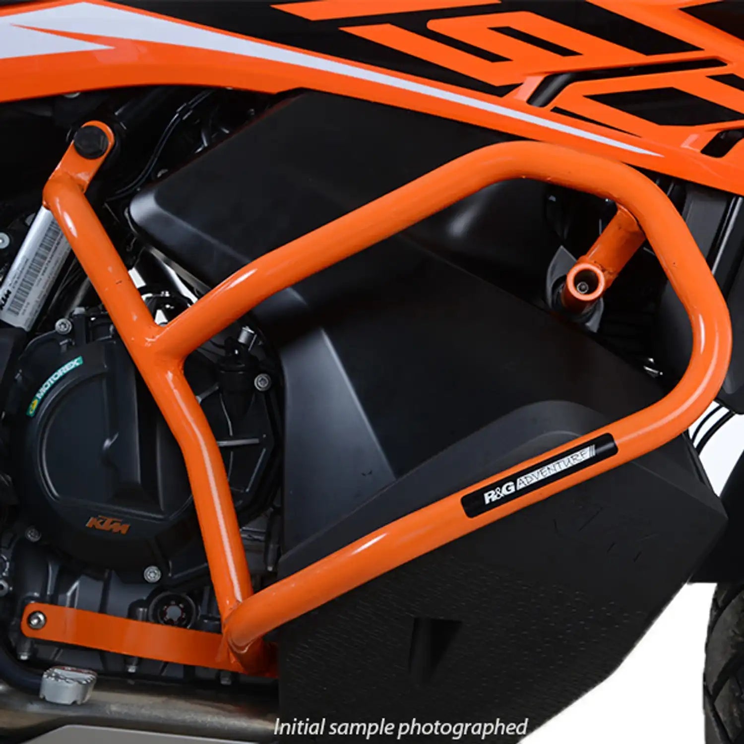R&G Adventure Bars | Orange | KTM 790 Adventure 2019>2022-RAB0050OR-Engine Guards-Pyramid Motorcycle Accessories