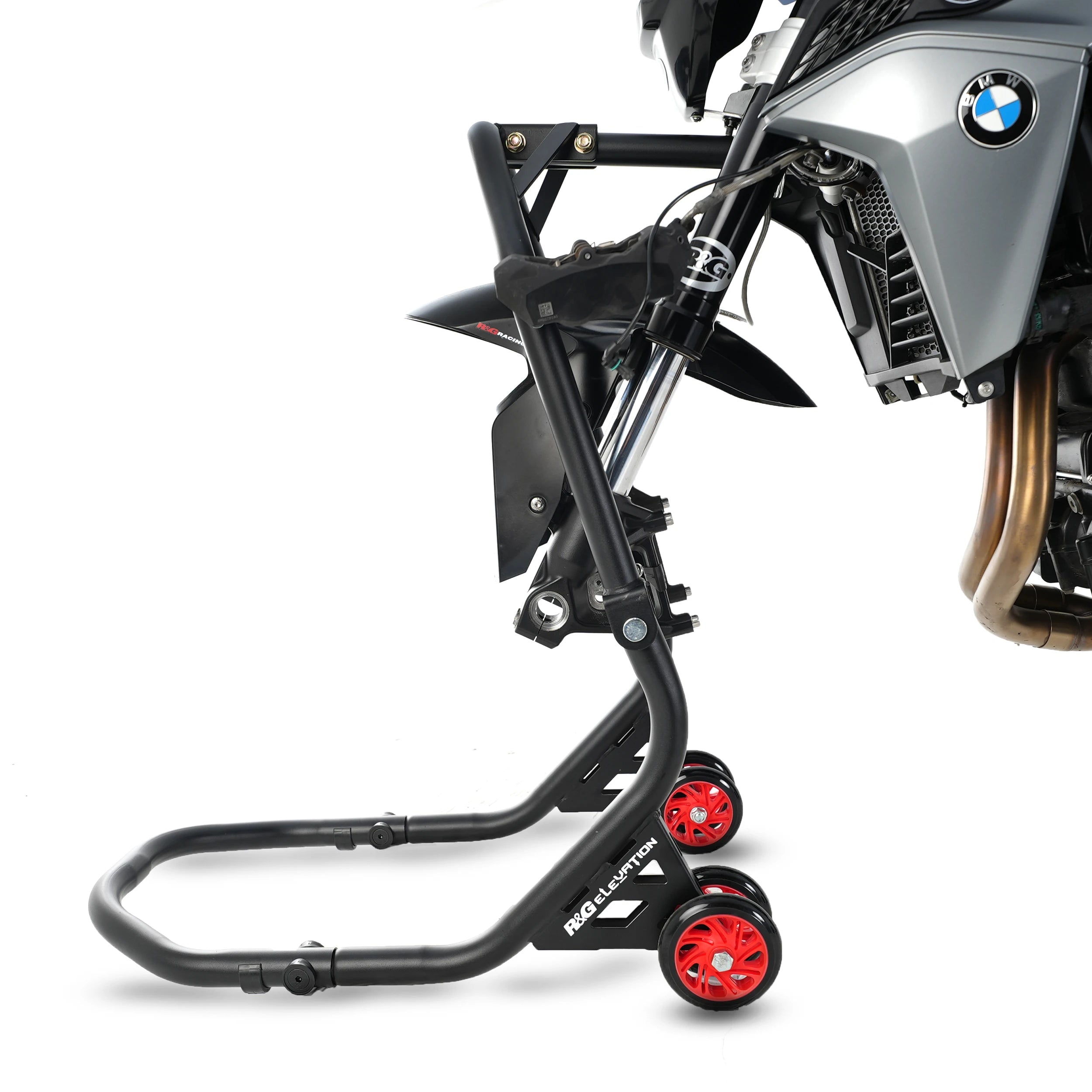 Venom Motorcycle Front Wheel Chock Stand - Compatible With Kawasaki Ninja ZX-10R, Fits 17-21" Wheels