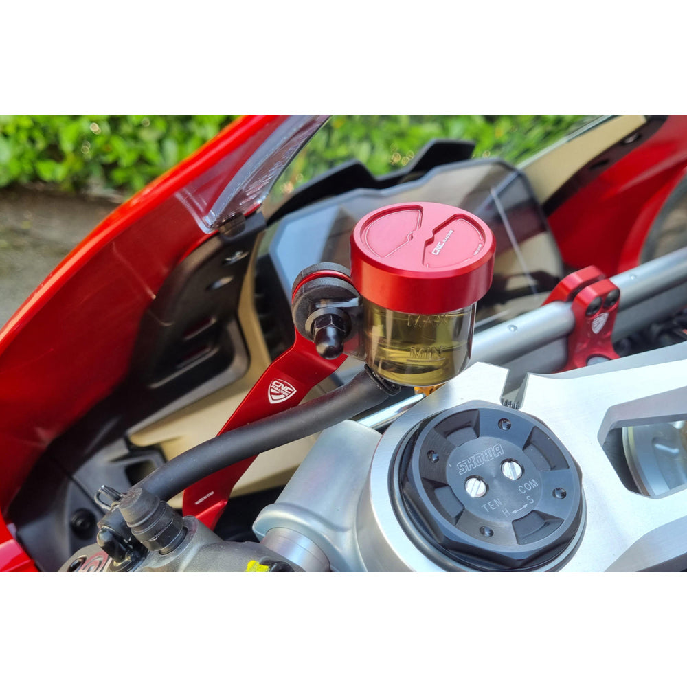 CNC Racing Bracket Kit for Clutch and Brake Fluid Tank for Ducati Panigale V4 -  Shop name