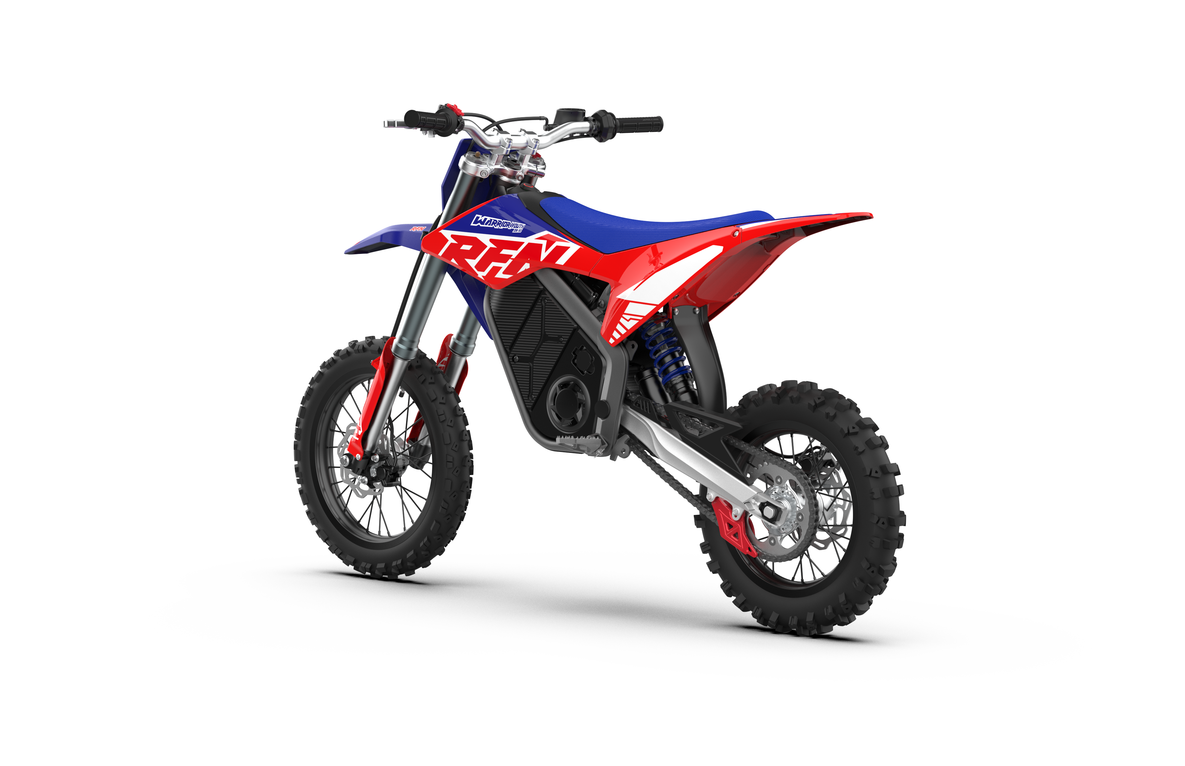 RFN Warrior Youth SX-E2 48V Electric Off-Road Motorcycle | Red/Blue