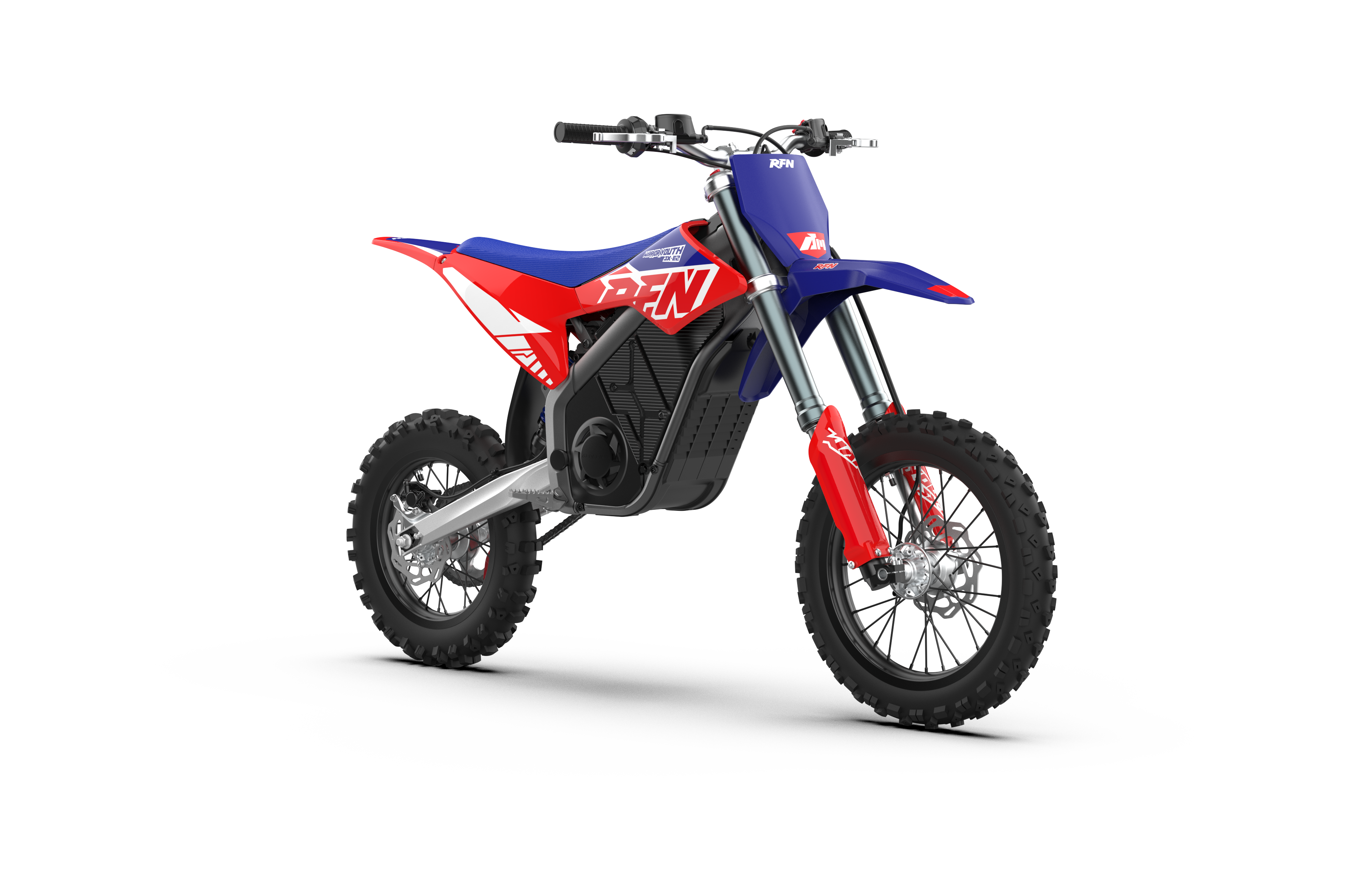 RFN Warrior Youth SX-E2 48V Electric Off-Road Motorcycle | Red/Blue