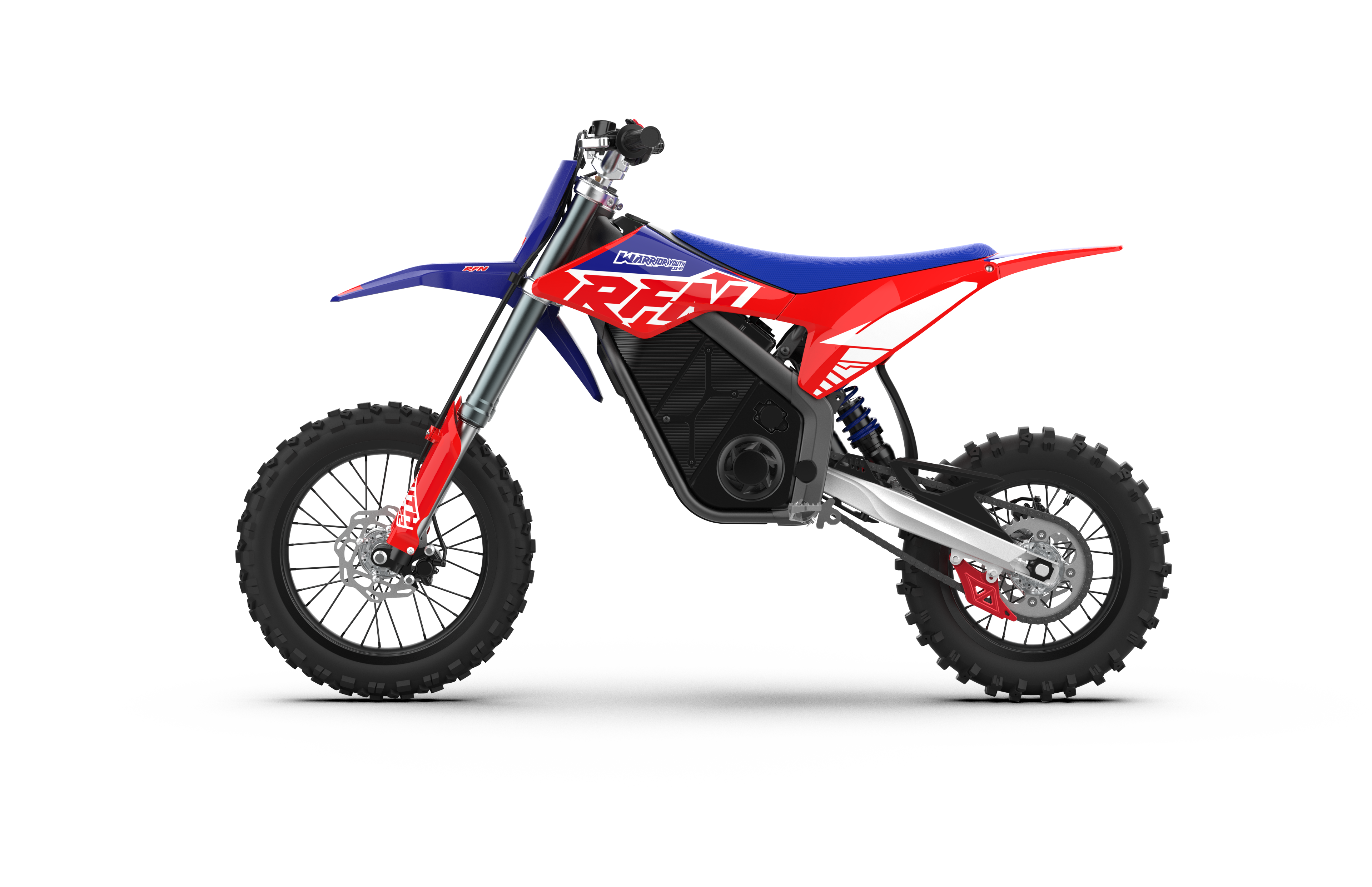 RFN Warrior Youth SX-E2 48V Electric Off-Road Motorcycle | Red/Blue