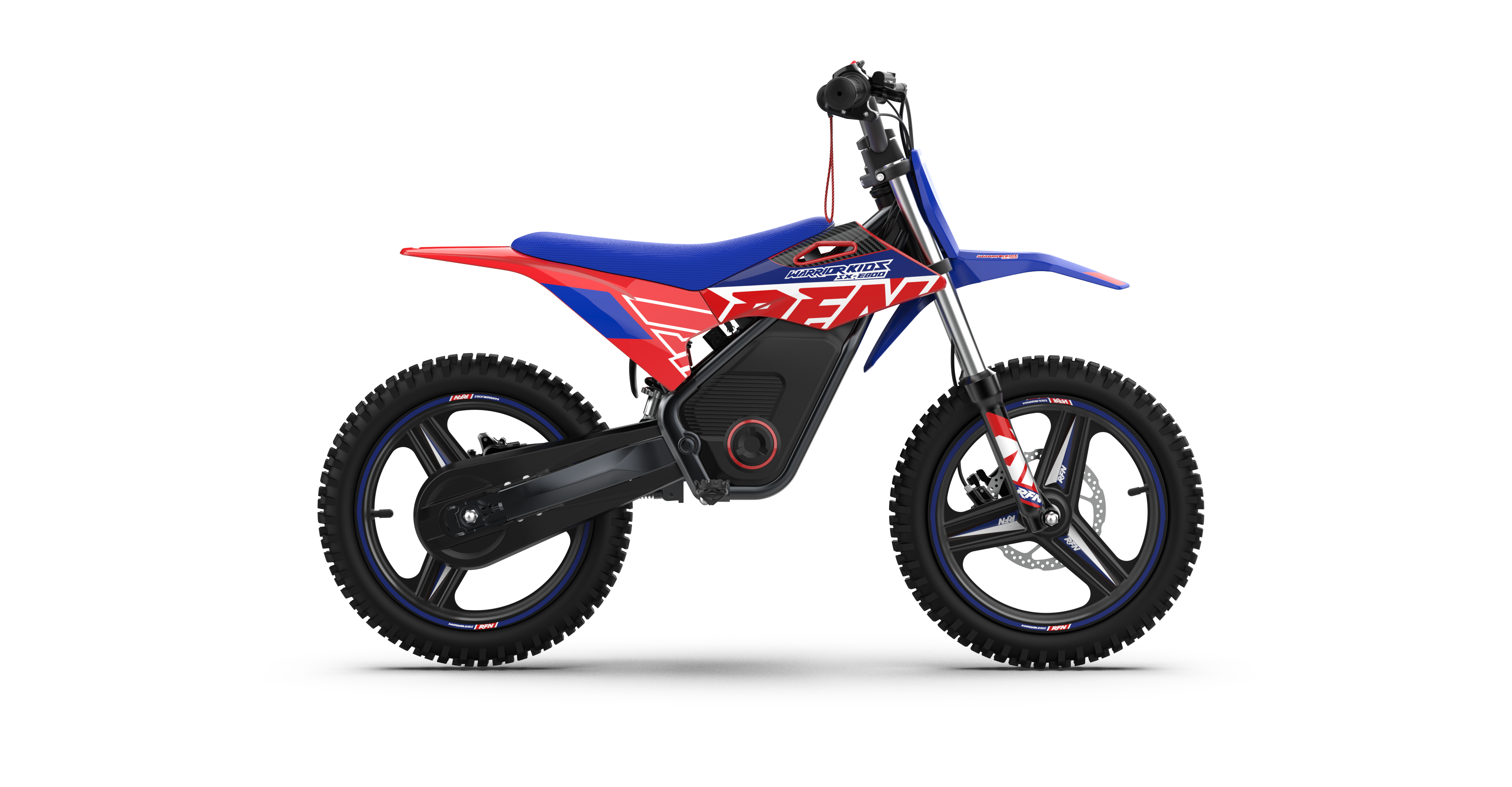 RFN Warrior SX-E800 R 16-inch Kids Electric MX Bike | Blue/Red