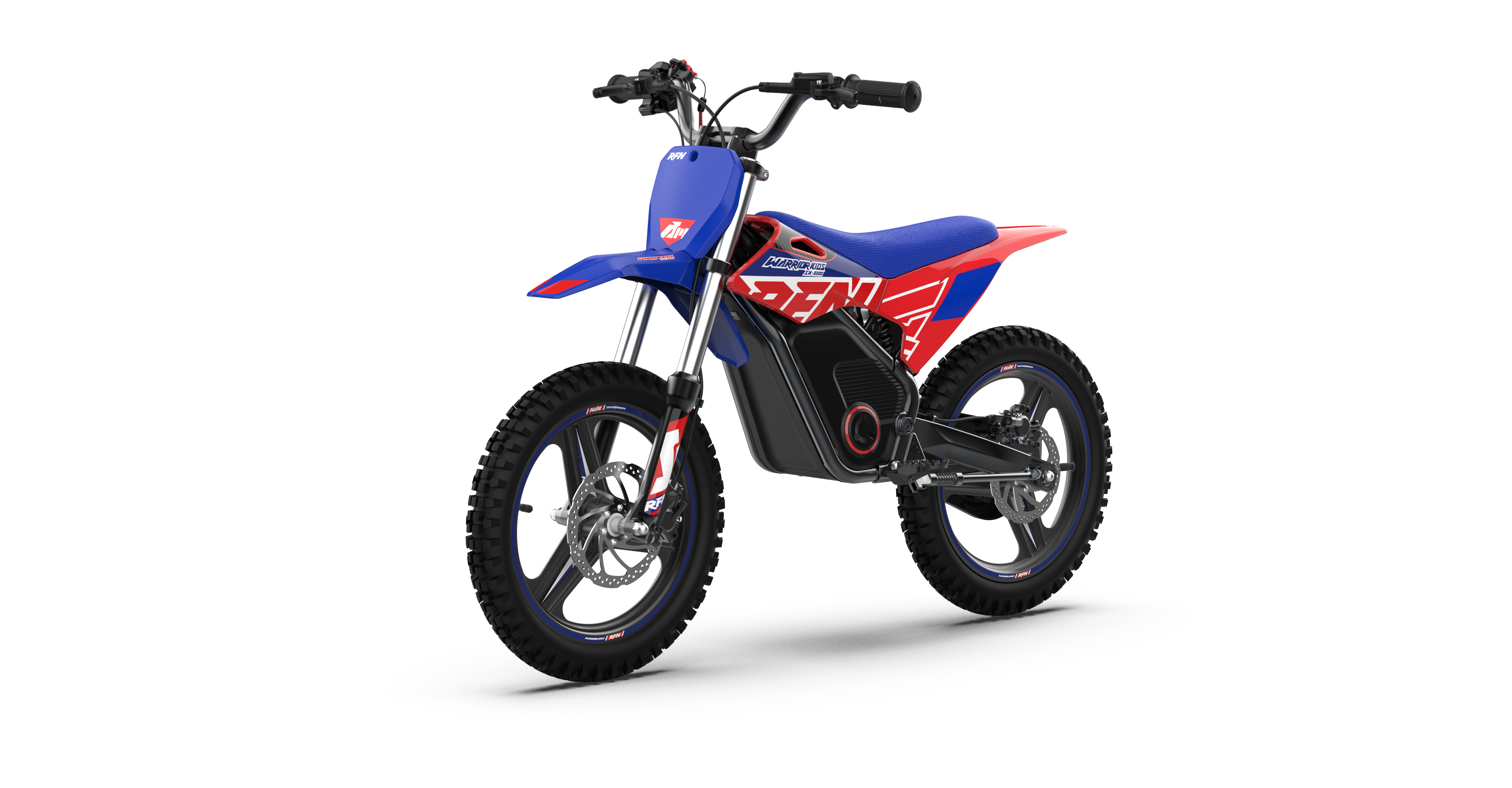 RFN Warrior SX-E800 R 16-inch Kids Electric MX Bike | Blue/Red