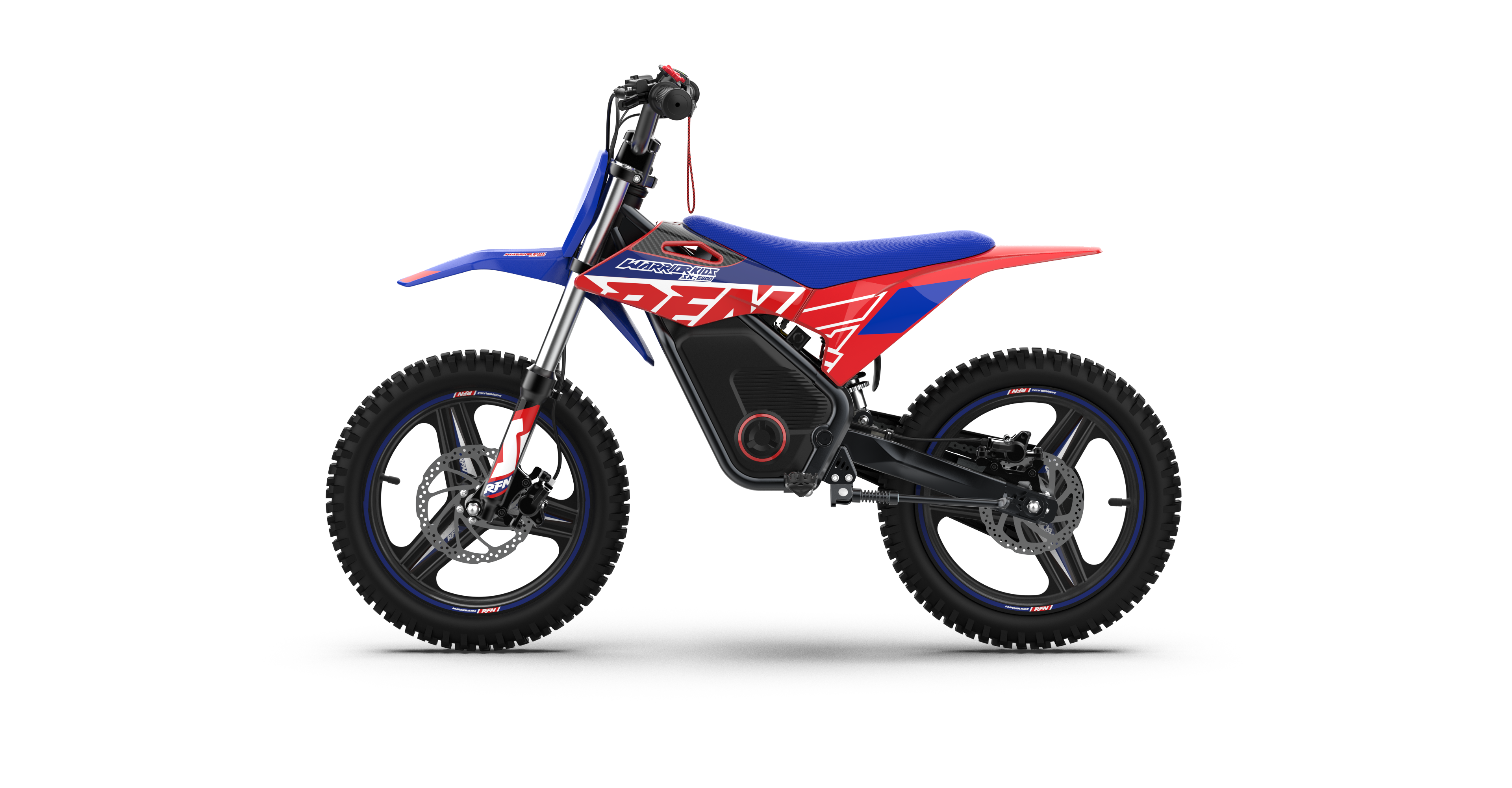 RFN Warrior SX-E800 R 16-inch Kids Electric MX Bike | Blue/Red
