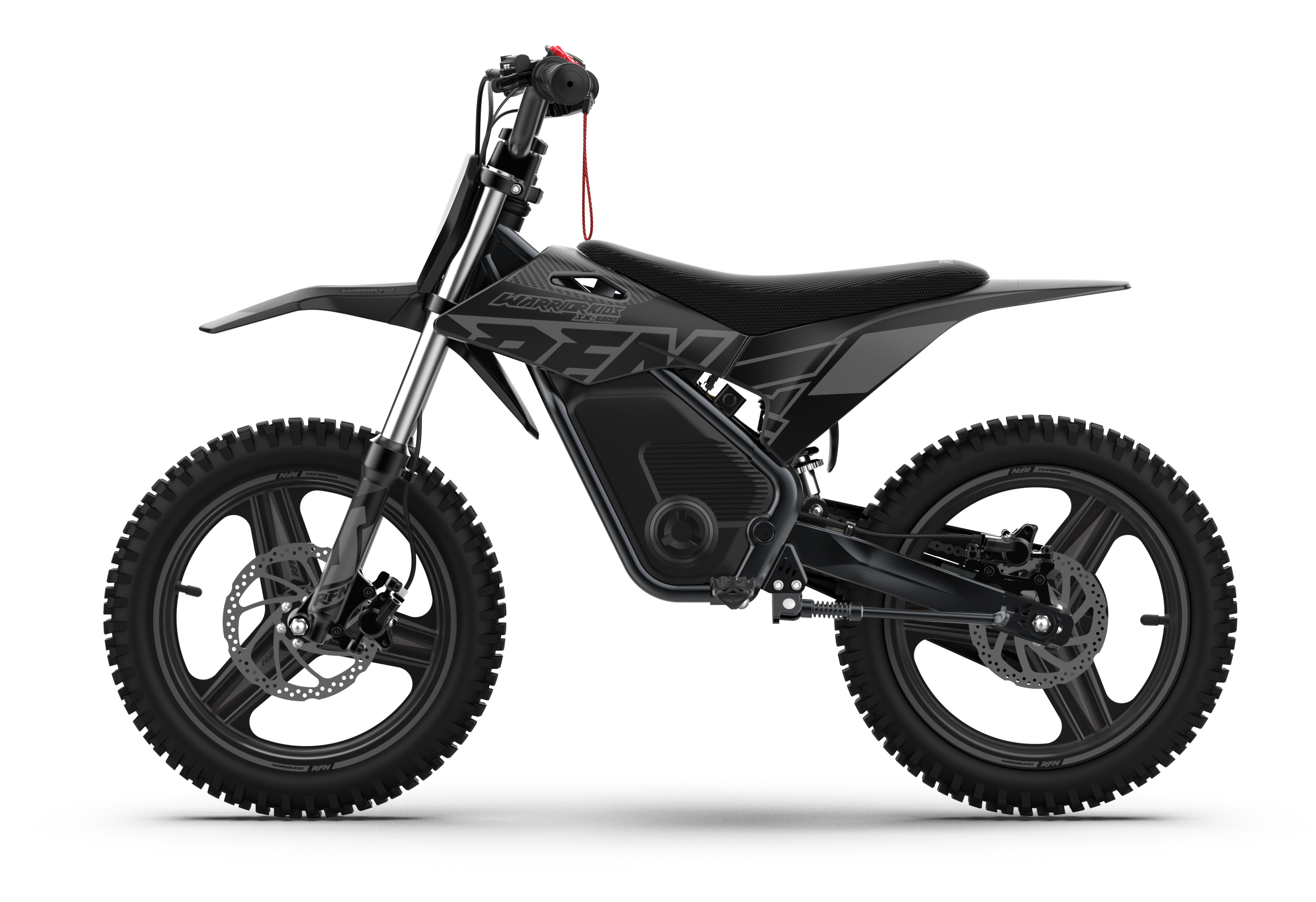 RFN Warrior SX-E800 R 16-inch Kids Electric MX Bike | Black/Grey