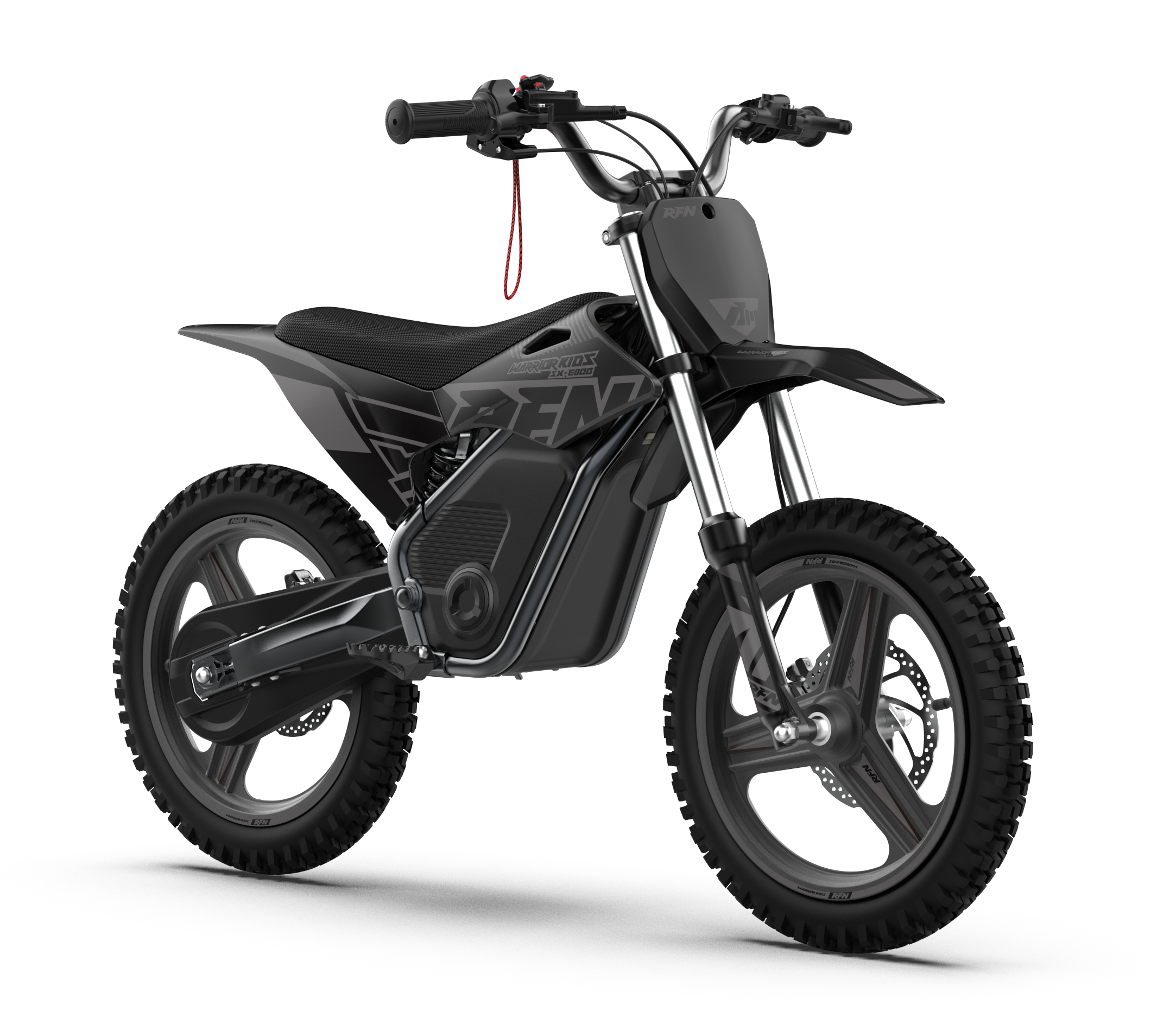 RFN Warrior SX-E800 R 16-inch Kids Electric MX Bike | Black/Grey
