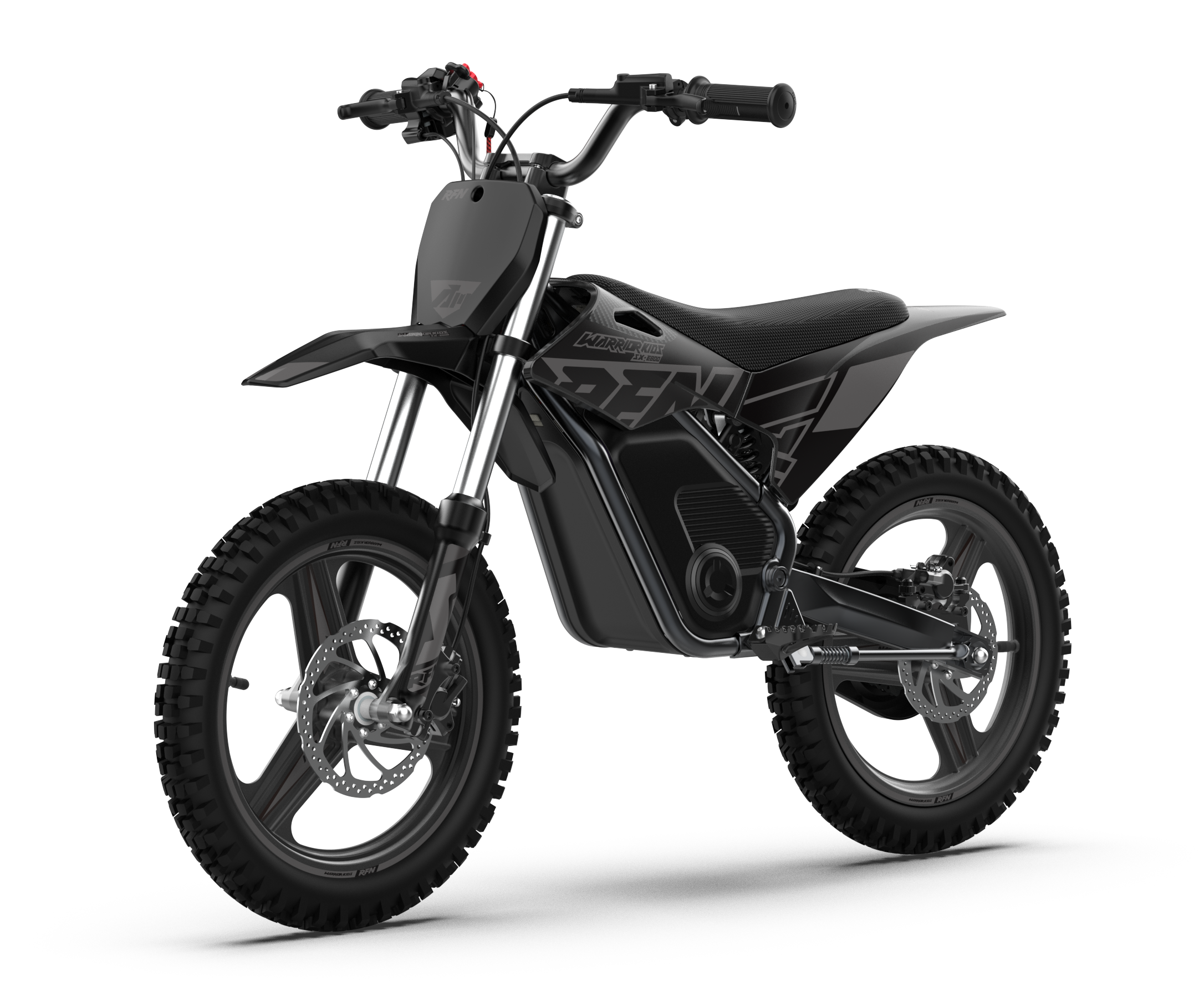 RFN Warrior SX-E800 R 16-inch Kids Electric MX Bike | Black/Grey